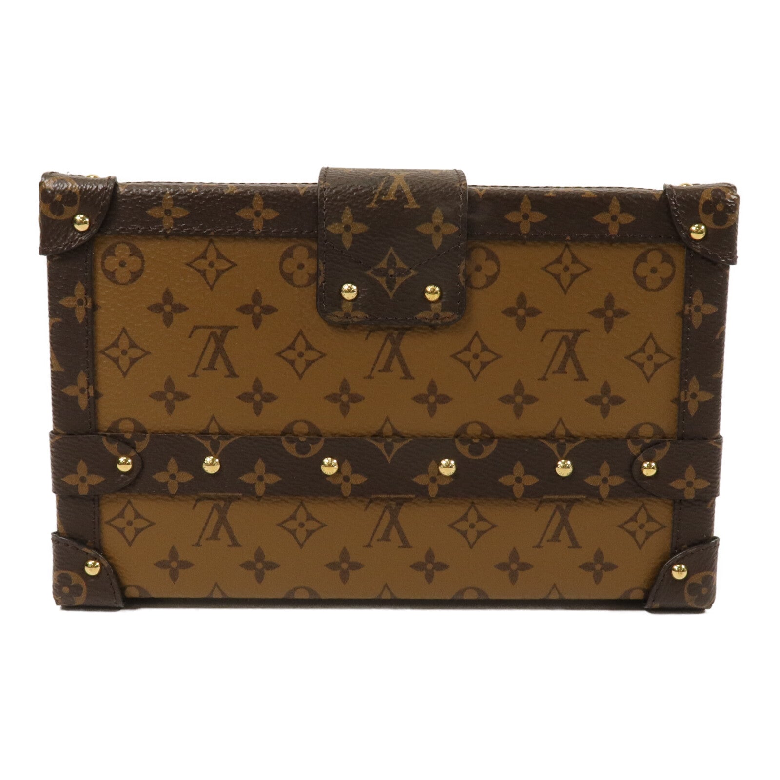 LOUIS VUITTON Monogram Reverse Petite Malle肩背袋