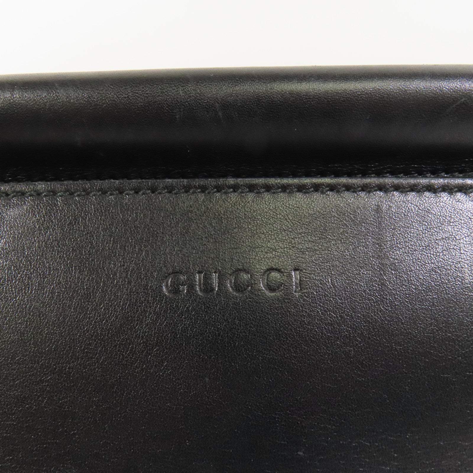 GUCCI 【激減優惠】牛皮皮革Bamboo Top Handle金扣手挽肩背兩用袋