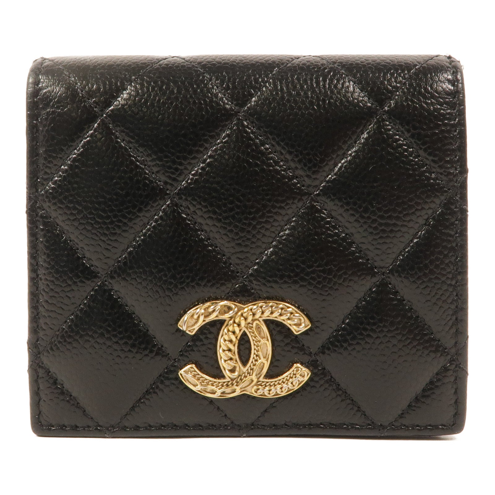 CHANEL 牛皮皮革Bifold Wallet錢包