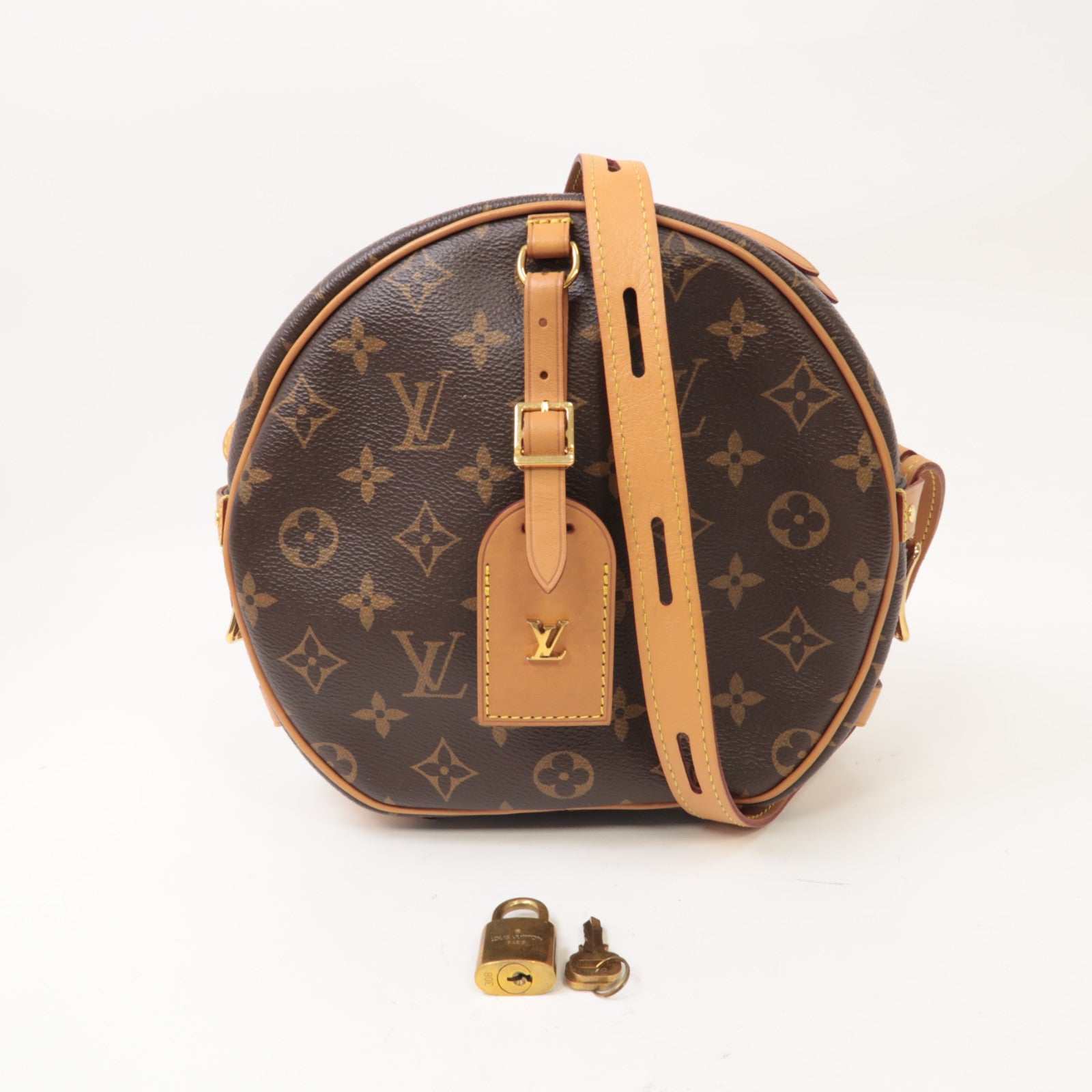 LOUIS VUITTON LV GHW Boite Chapeau Souple Shoulder Bag M45647 Monogram Brown