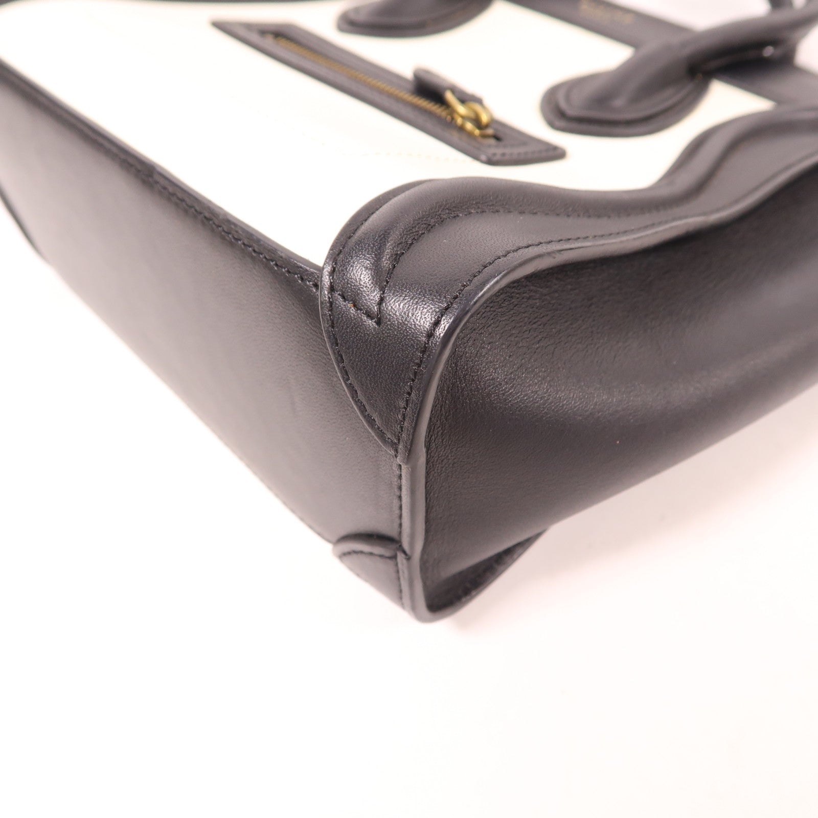 CELINE 牛皮皮革Nano Luggage金扣手挽肩背兩用袋