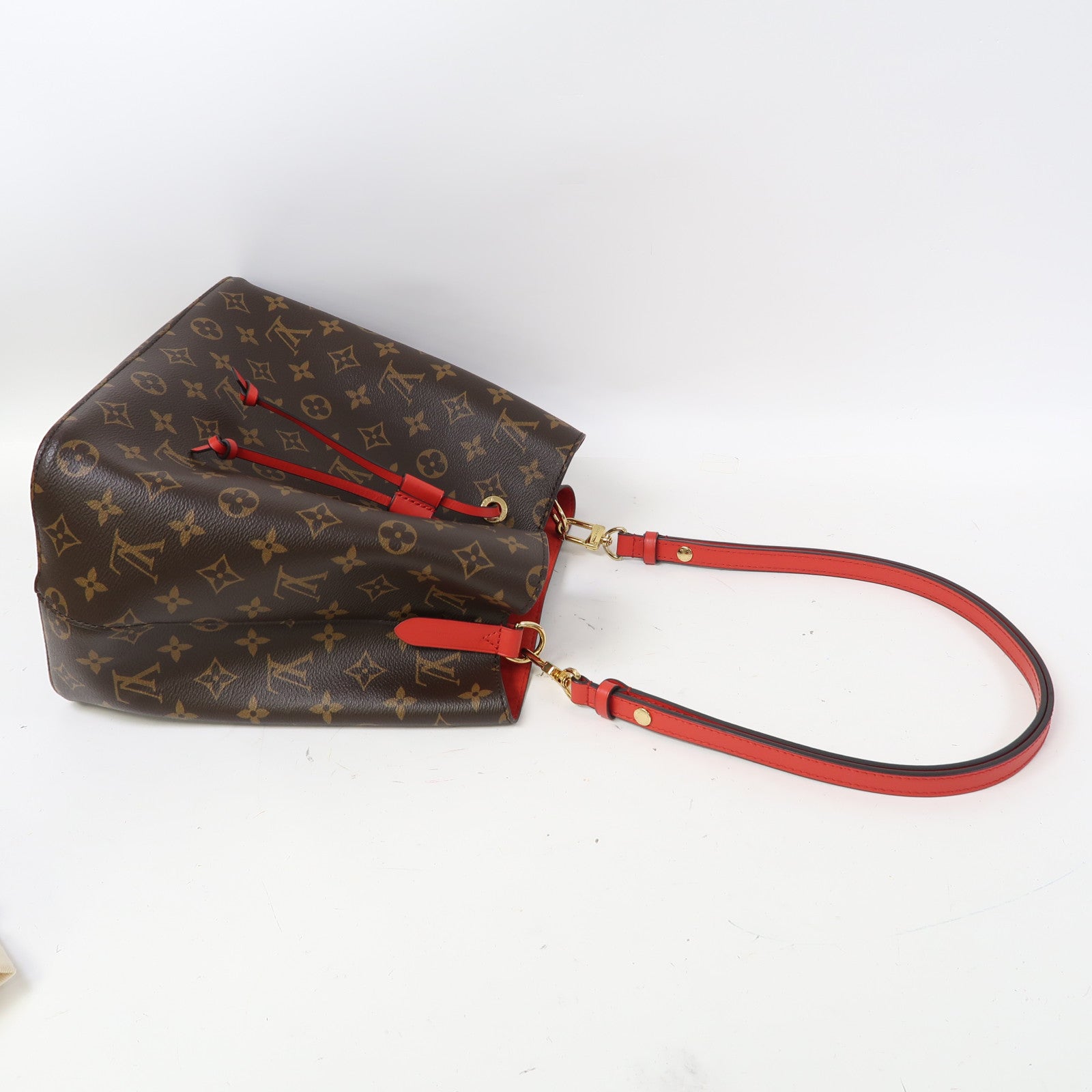 LOUIS VUITTON Monogram Neo Noe MM金扣肩背袋啡色