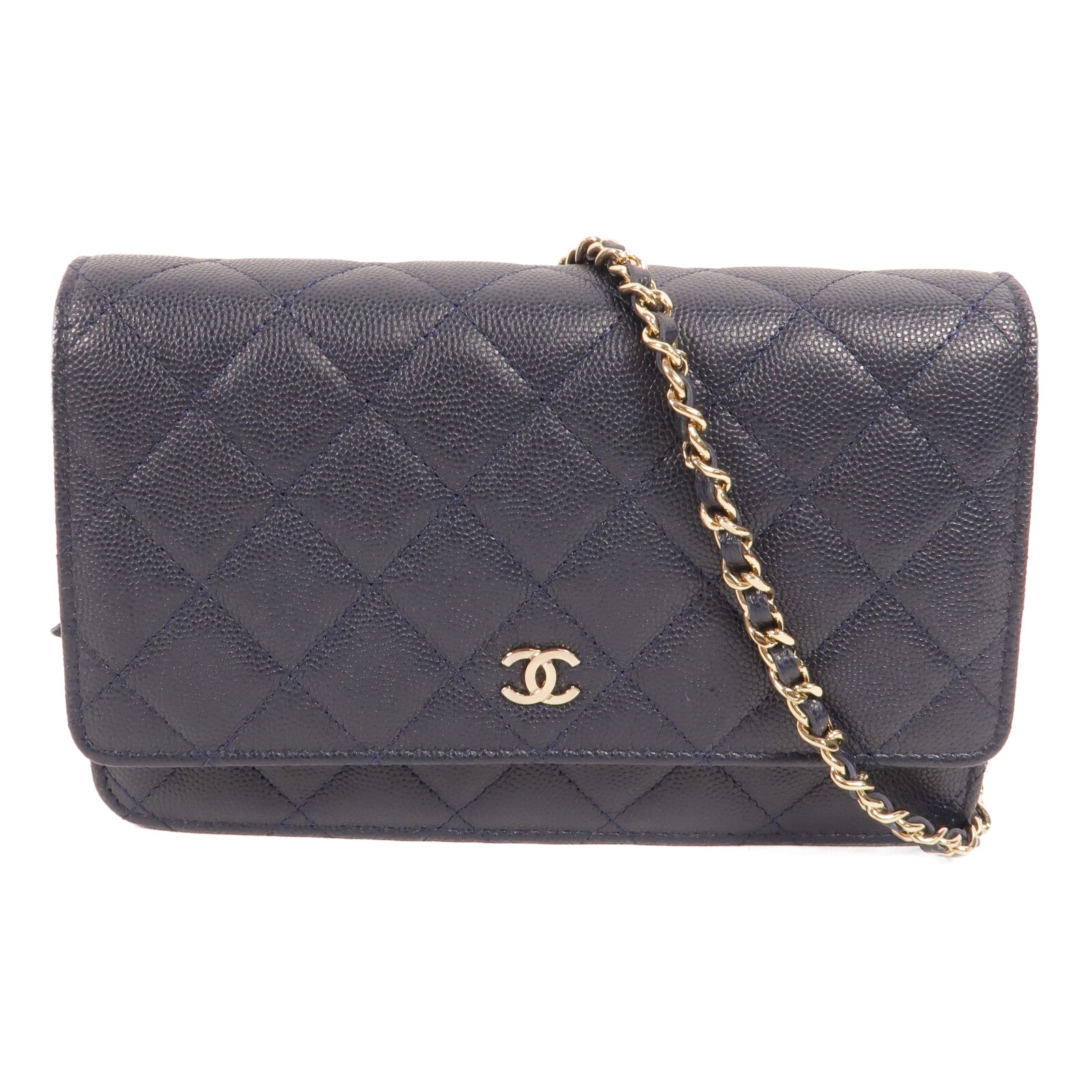 CHANEL 牛皮皮革WOC Wallet On Chain鏈帶肩背袋