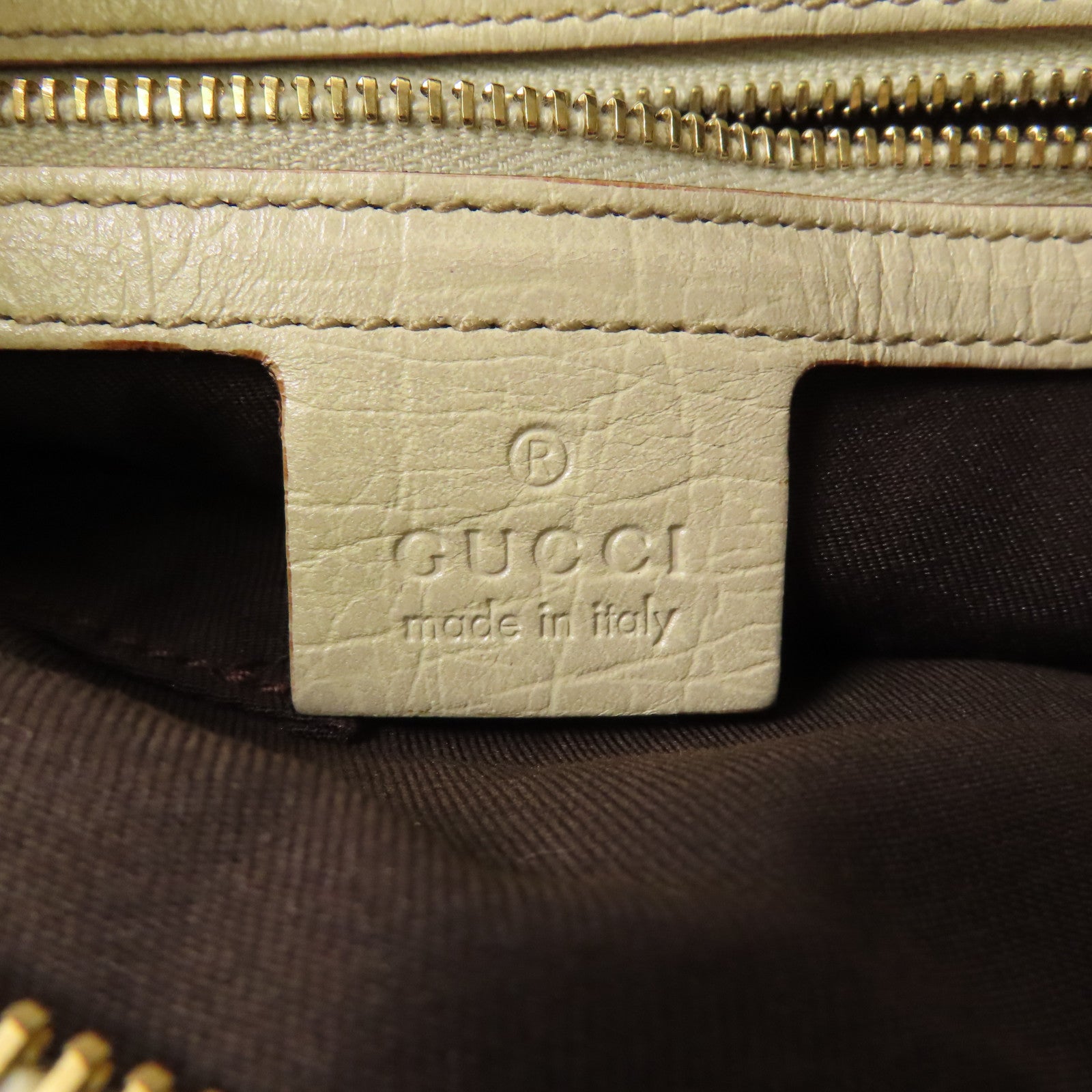 GUCCI 帆布Shouder Bag金扣肩背袋