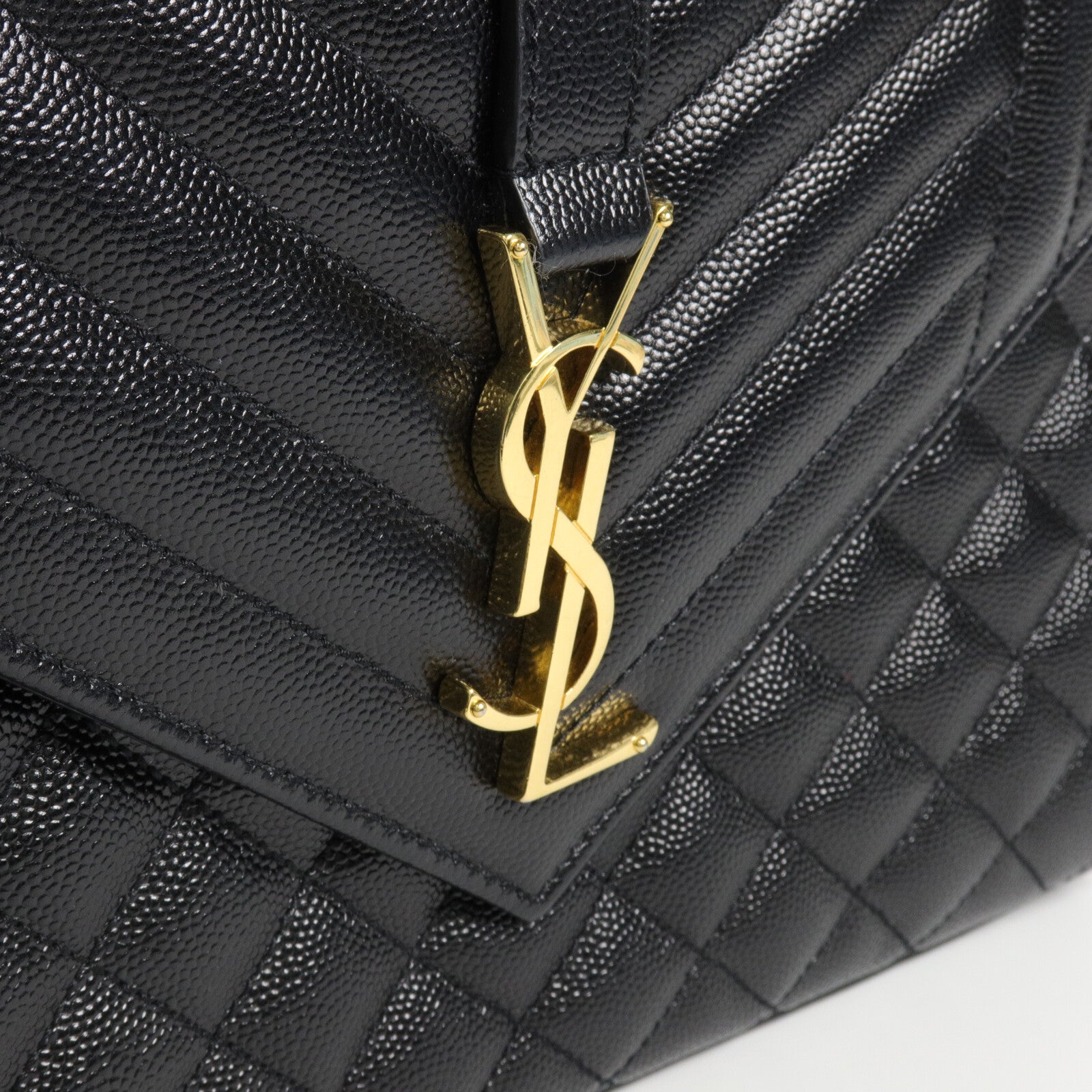 SAINT LAURENT 牛皮皮革Envelope Medium鏈帶肩背袋