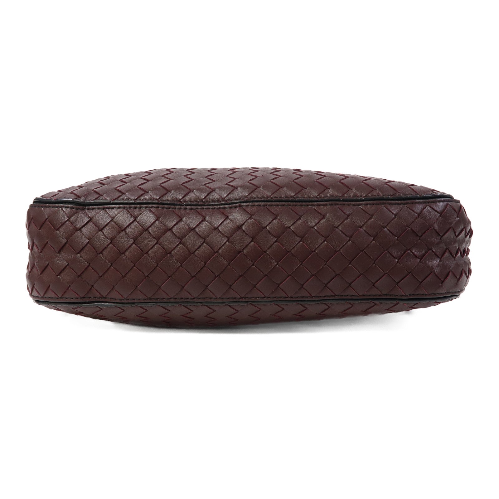 BOTTEGA VENETA 織紋皮革Intrecciato Loop Hobo Bag肩背袋紅色