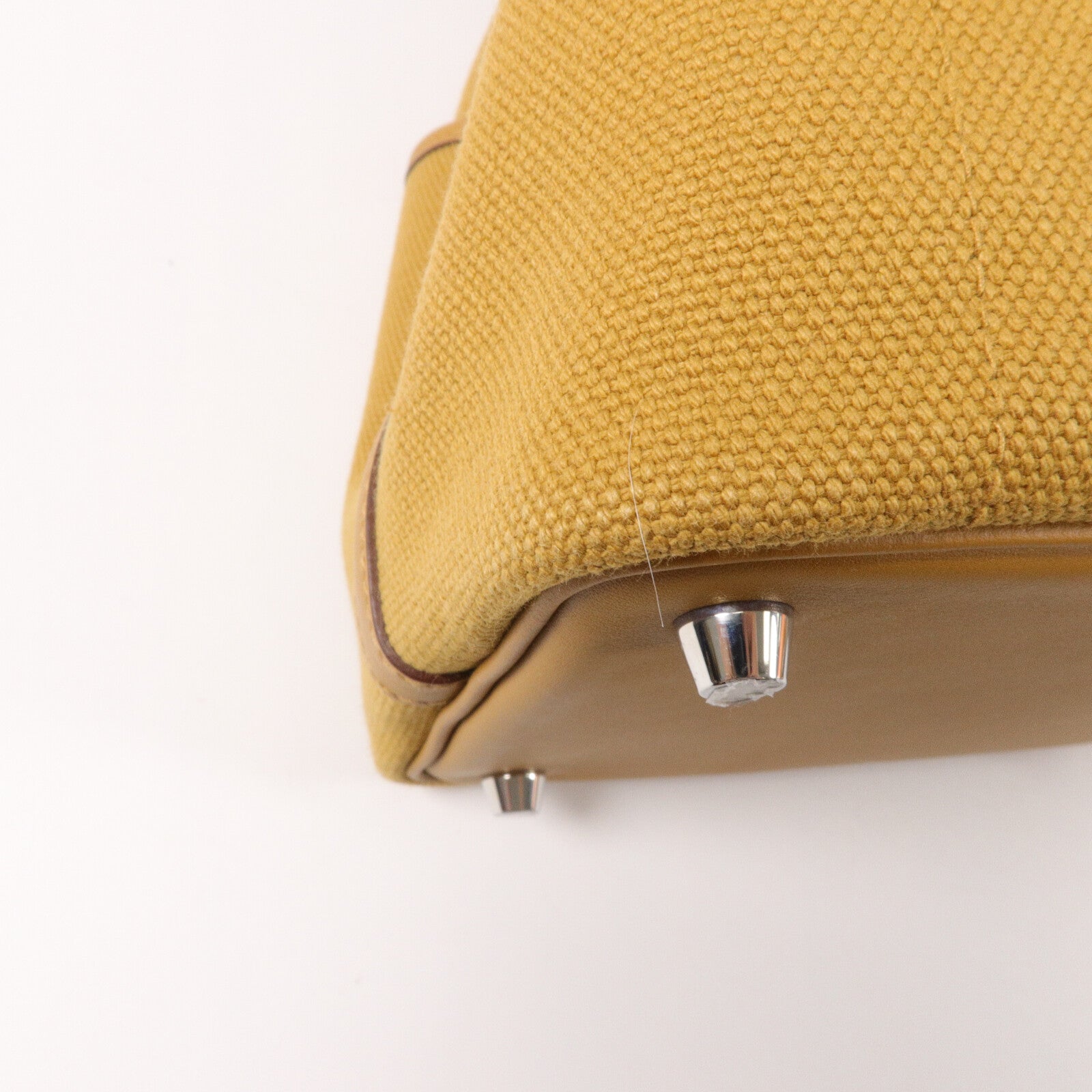 HERMES 帆布Picotin PM手挽袋Seasame