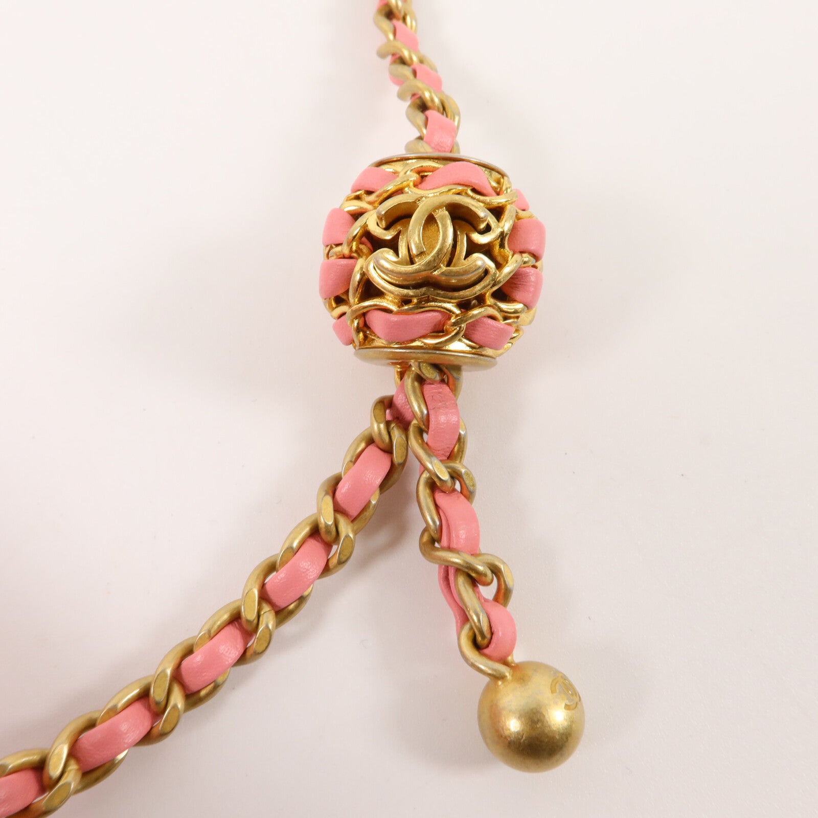 CHANEL 羊皮皮革Mini Flap Bag With Gold Ball鏈帶肩背袋