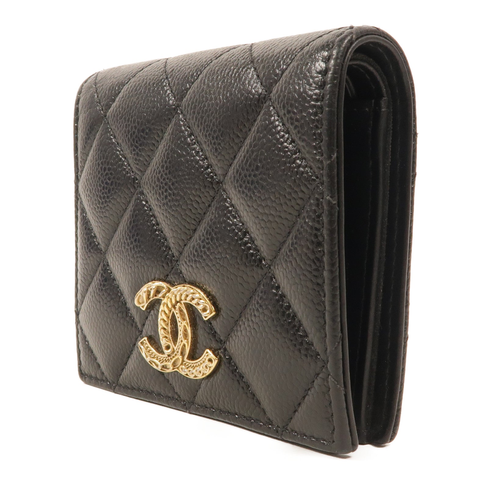 CHANEL 牛皮皮革Bifold Wallet錢包