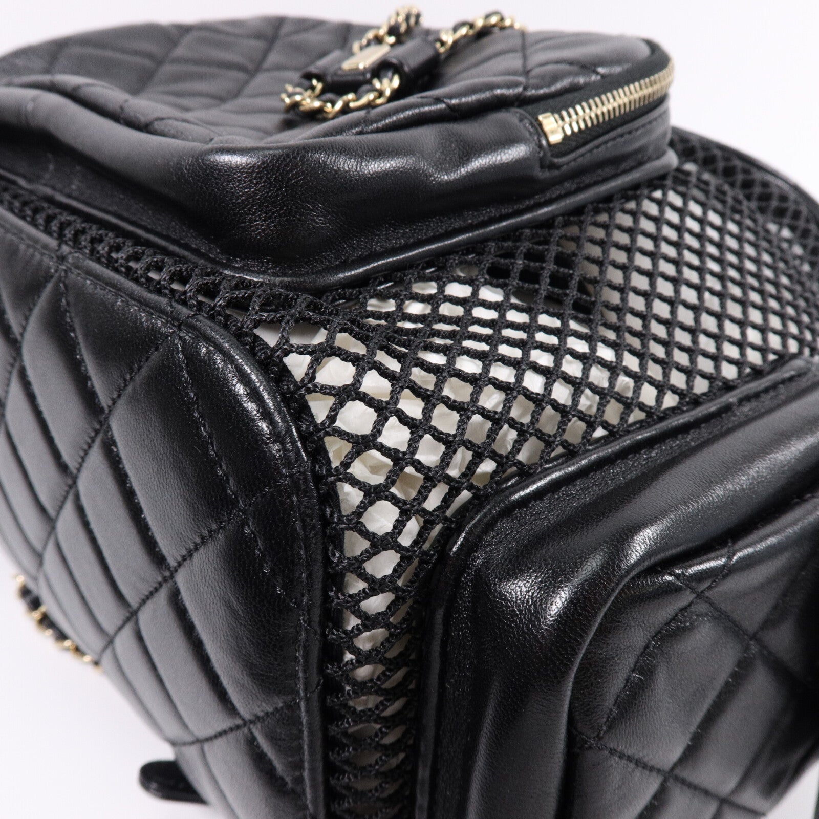 CHANEL 羊皮皮革Backpack背包
