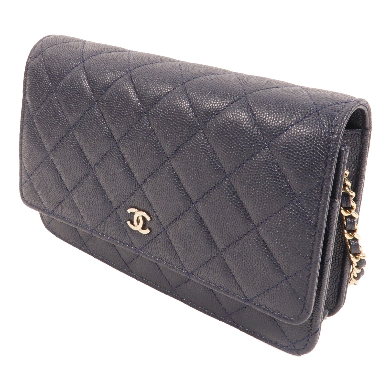 CHANEL 牛皮皮革WOC Wallet On Chain鏈帶肩背袋