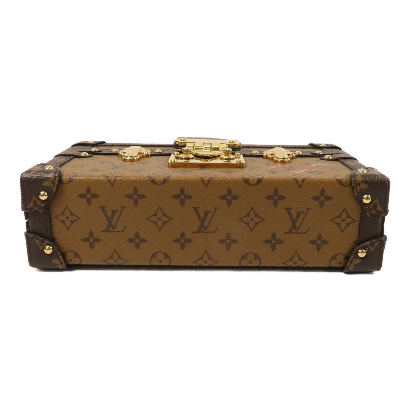LOUIS VUITTON Monogram Reverse Petite Malle肩背袋
