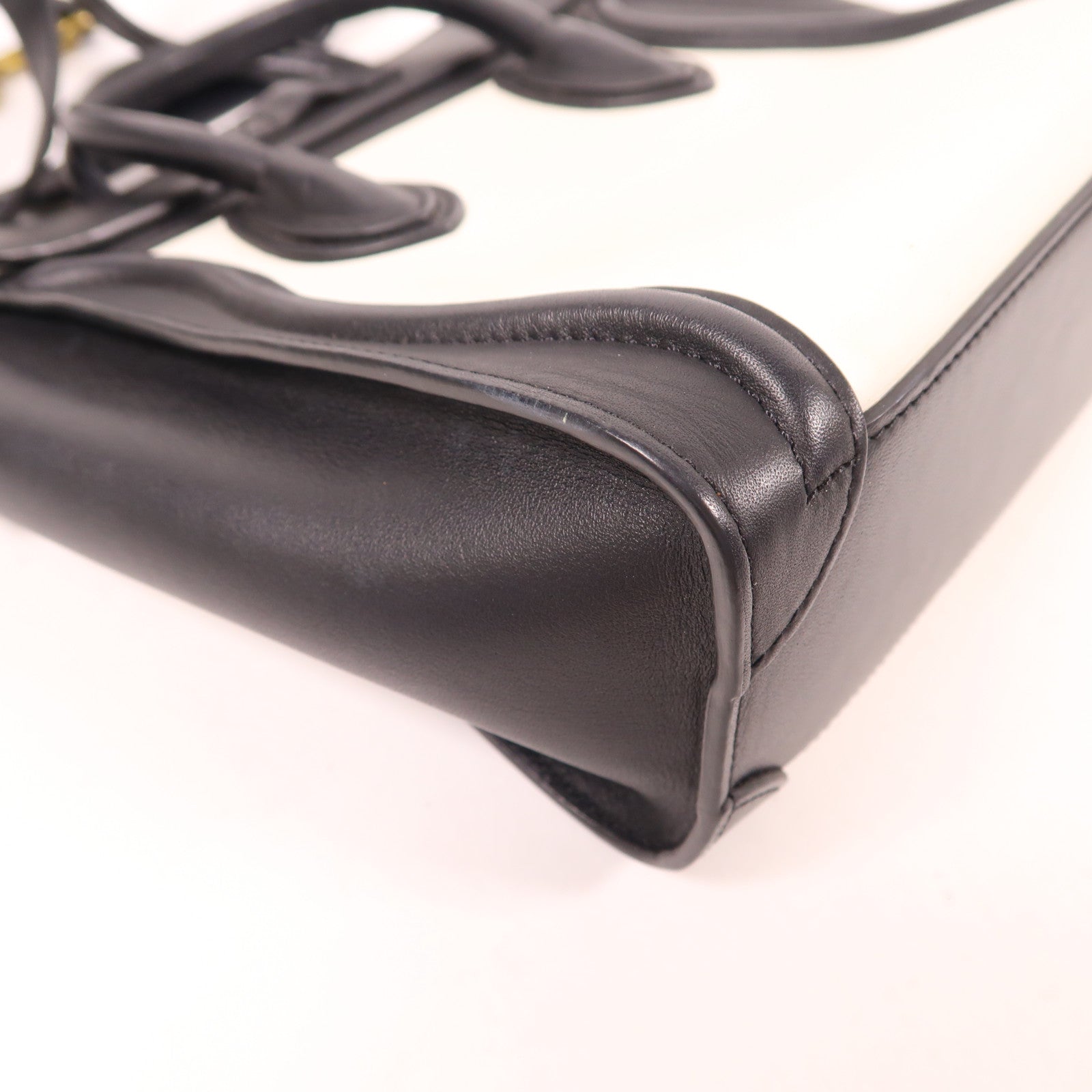 CELINE 牛皮皮革Nano Luggage金扣手挽肩背兩用袋