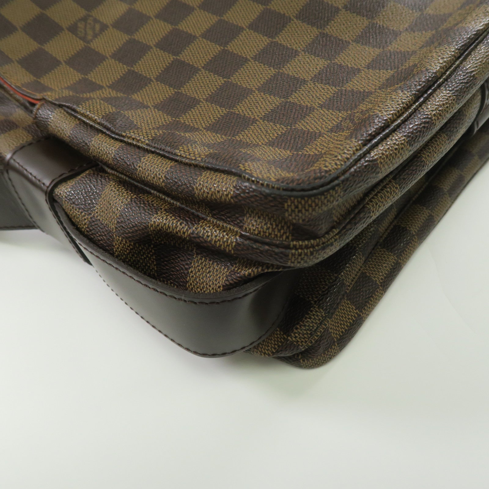 LOUIS VUITTON Damier Naviglio金扣肩背袋啡色