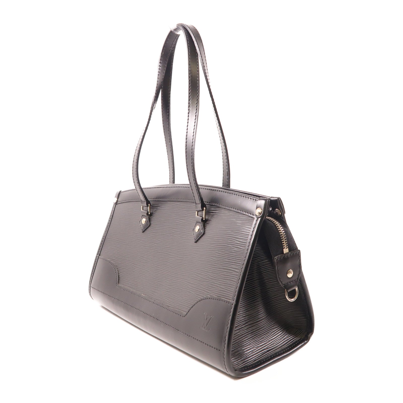 LOUIS VUITTON Epi Madeleine PM銀扣肩背袋黑色