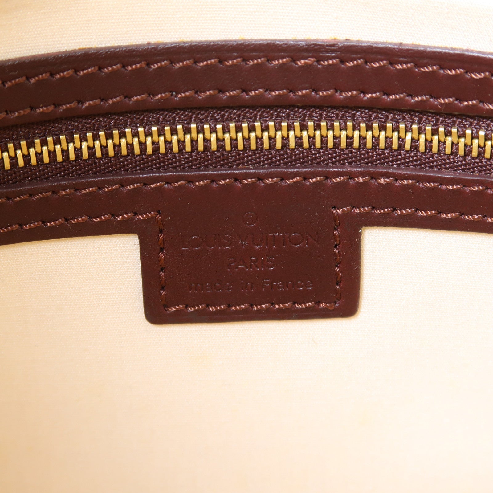 LOUIS VUITTON Monogram Mini Francoise金扣手挽肩背兩用袋紅色