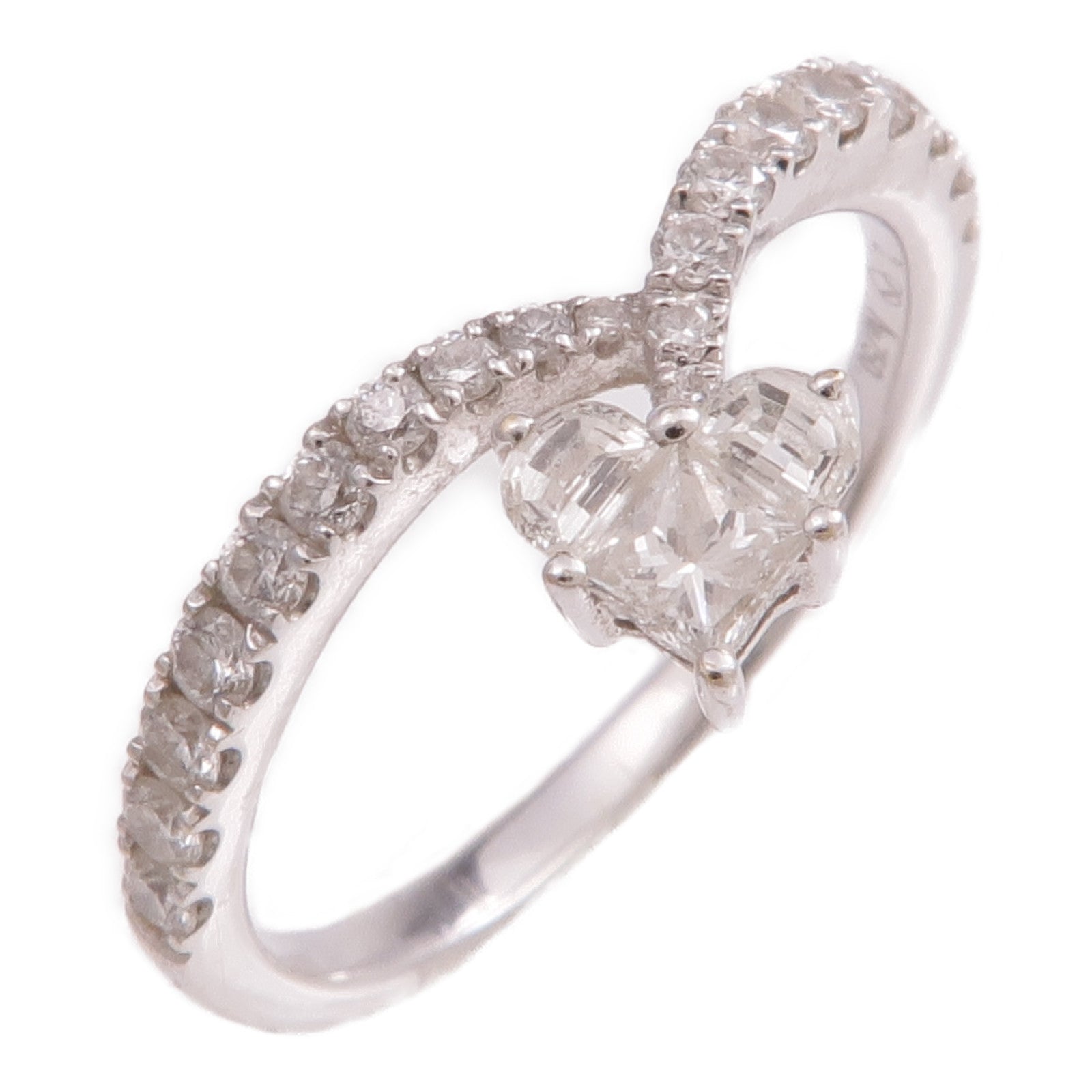 JEWELRY 18K白金Diamond Ring鑽石戒指US#4.25