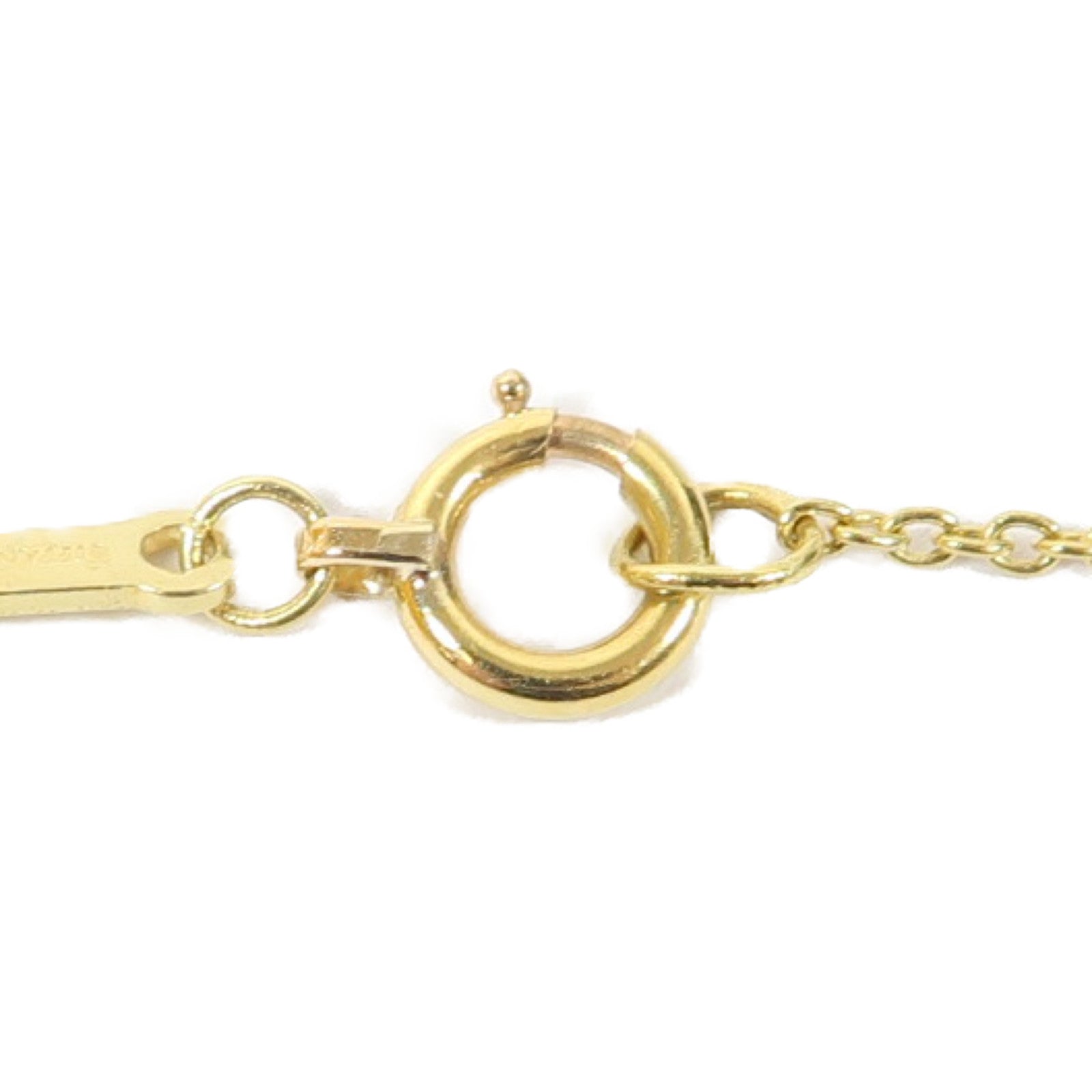 TIFFANY＆CO 18K黃金Ruby Open Heart項鍊金色