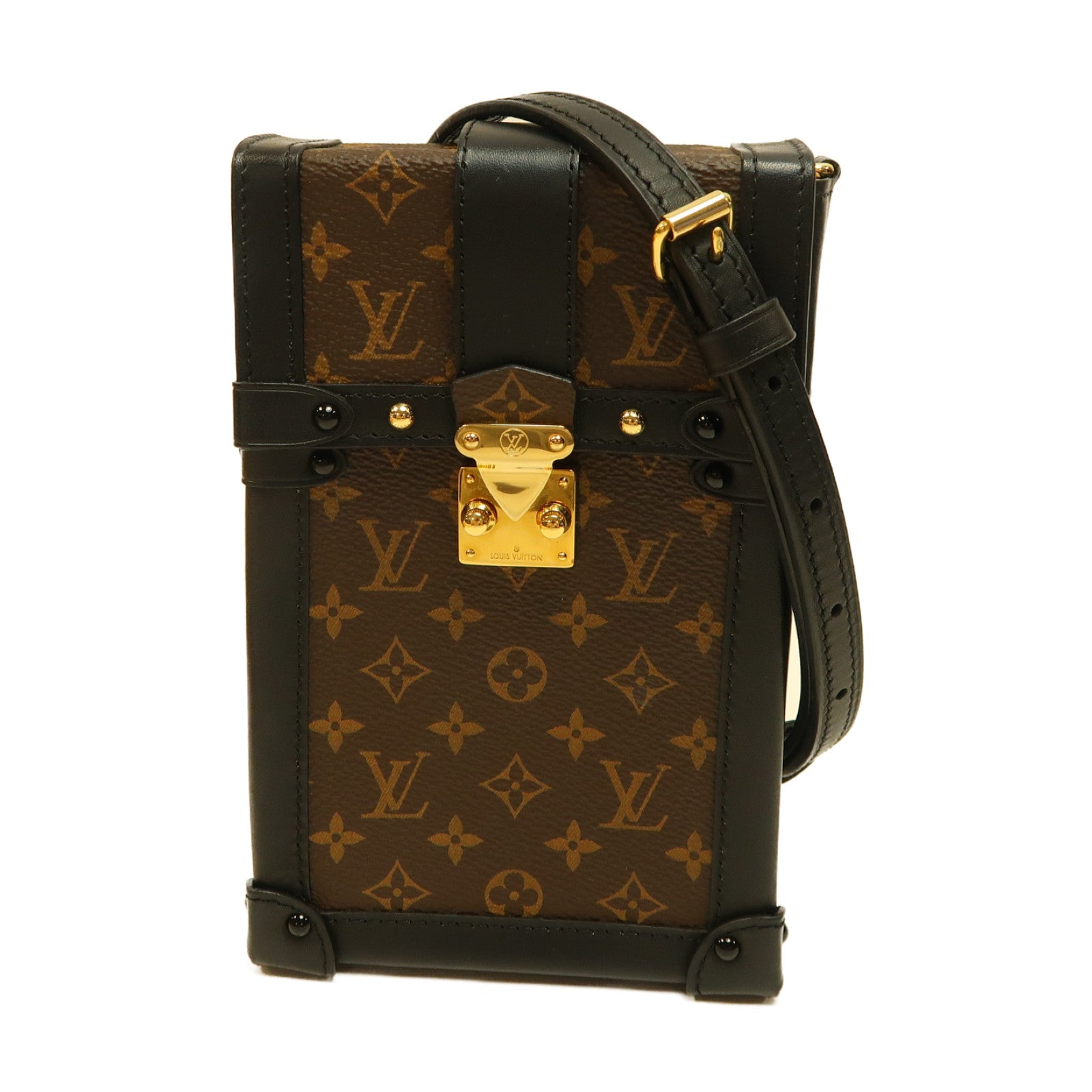 LOUIS VUITTON 【激減優惠】Monogram Po Truck Vert金扣肩背袋啡色