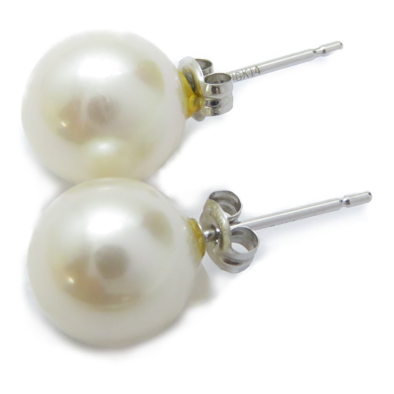 JEWELRY 18K白金Pearl Earrings珍珠耳環
