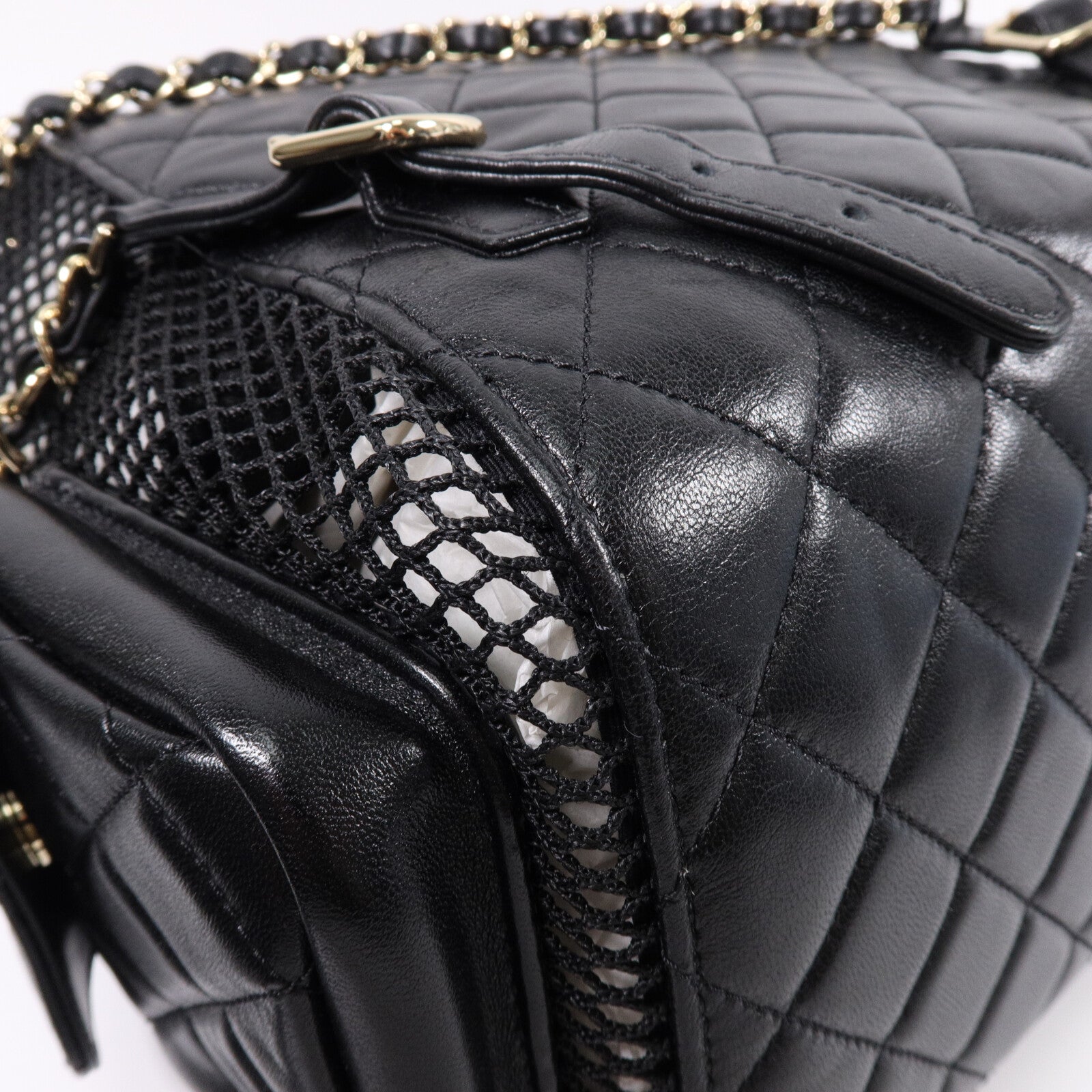 CHANEL 羊皮皮革Backpack背包