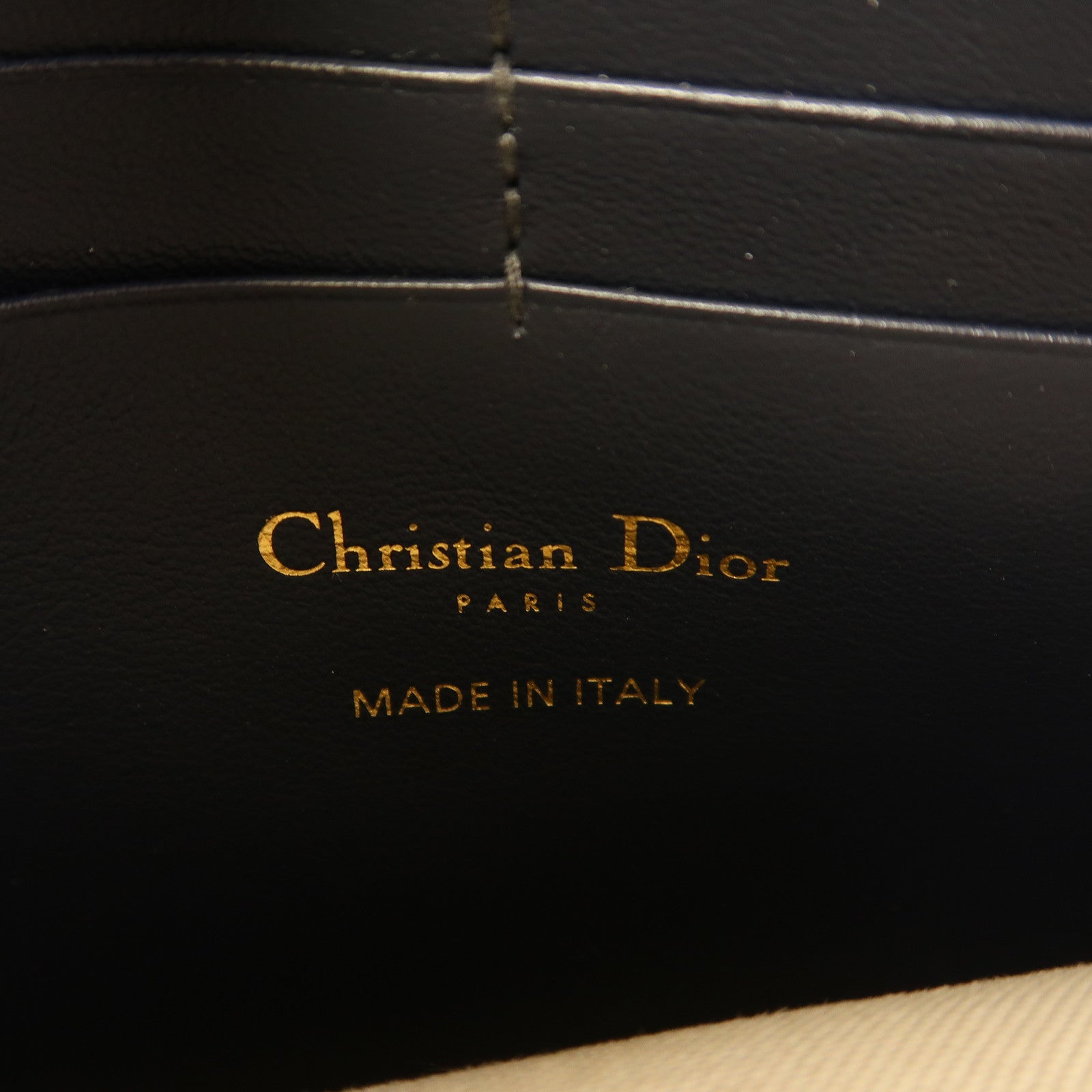 Dior 帆布Saddle Chain Shoulder金扣鏈帶肩背袋藍色