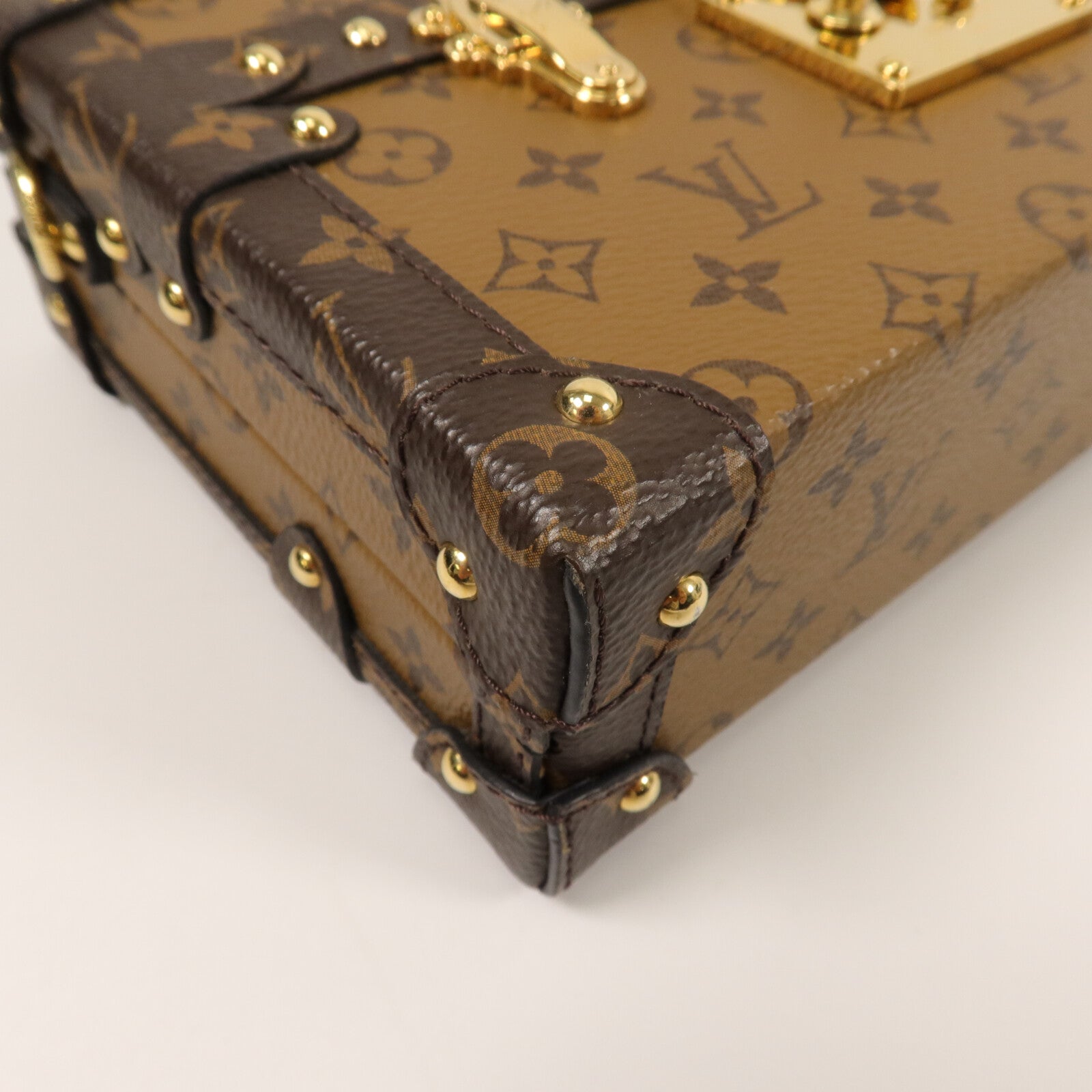 LOUIS VUITTON Monogram Reverse Petite Malle肩背袋