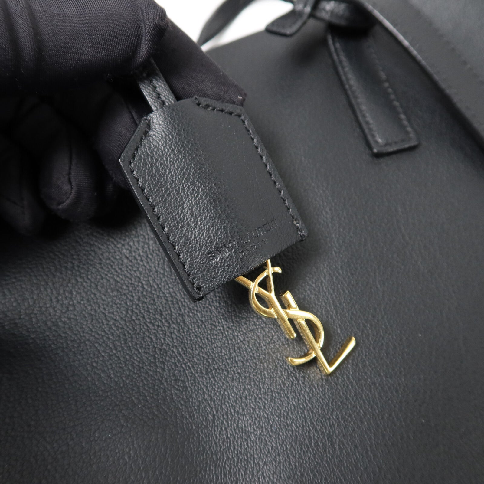 YVES SAINT LAURENT 牛皮皮革Tote Bag手挽袋