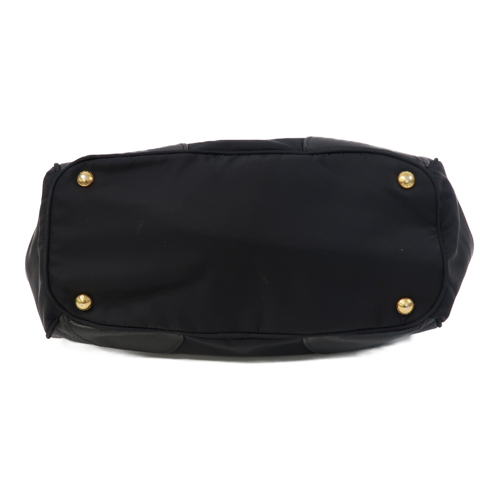 PRADA 尼龍Shoulder Bag金扣肩背袋黑色