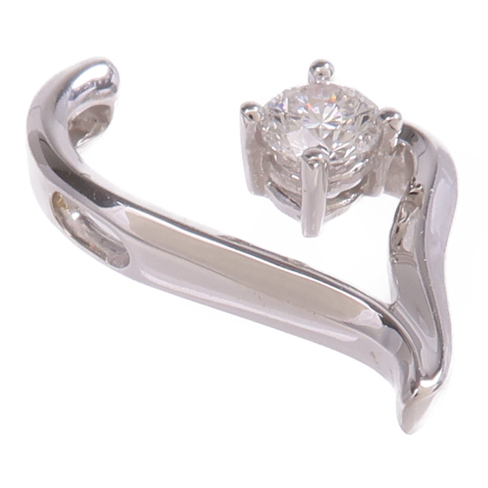 JEWELRY 18K白金Diamond Pendant Top鑽石吊墜