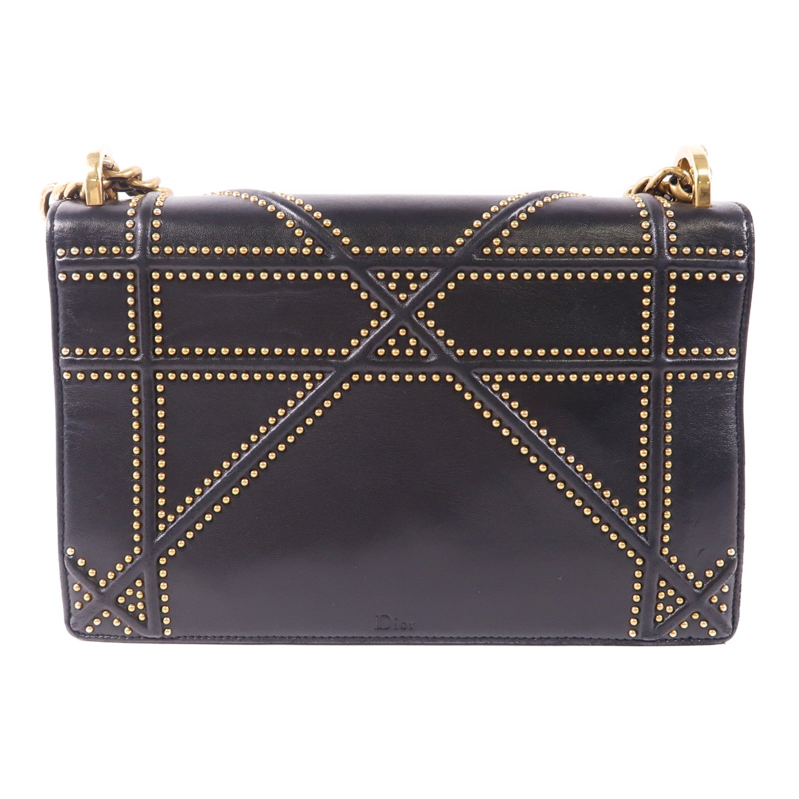 Dior 【激減優惠】牛皮皮革Diorama金扣鏈帶肩背袋