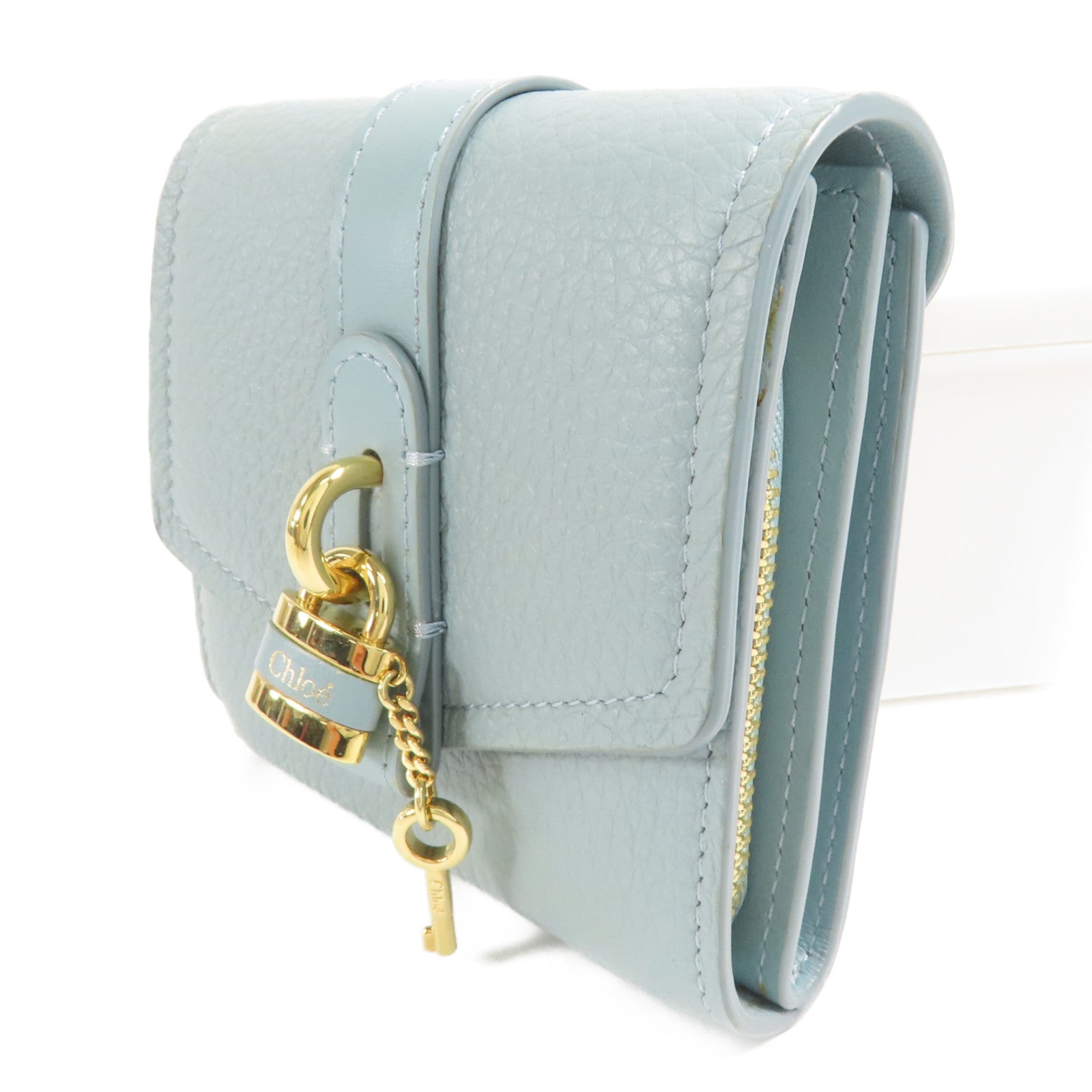 Chloe 牛皮皮革Wallet金扣錢包