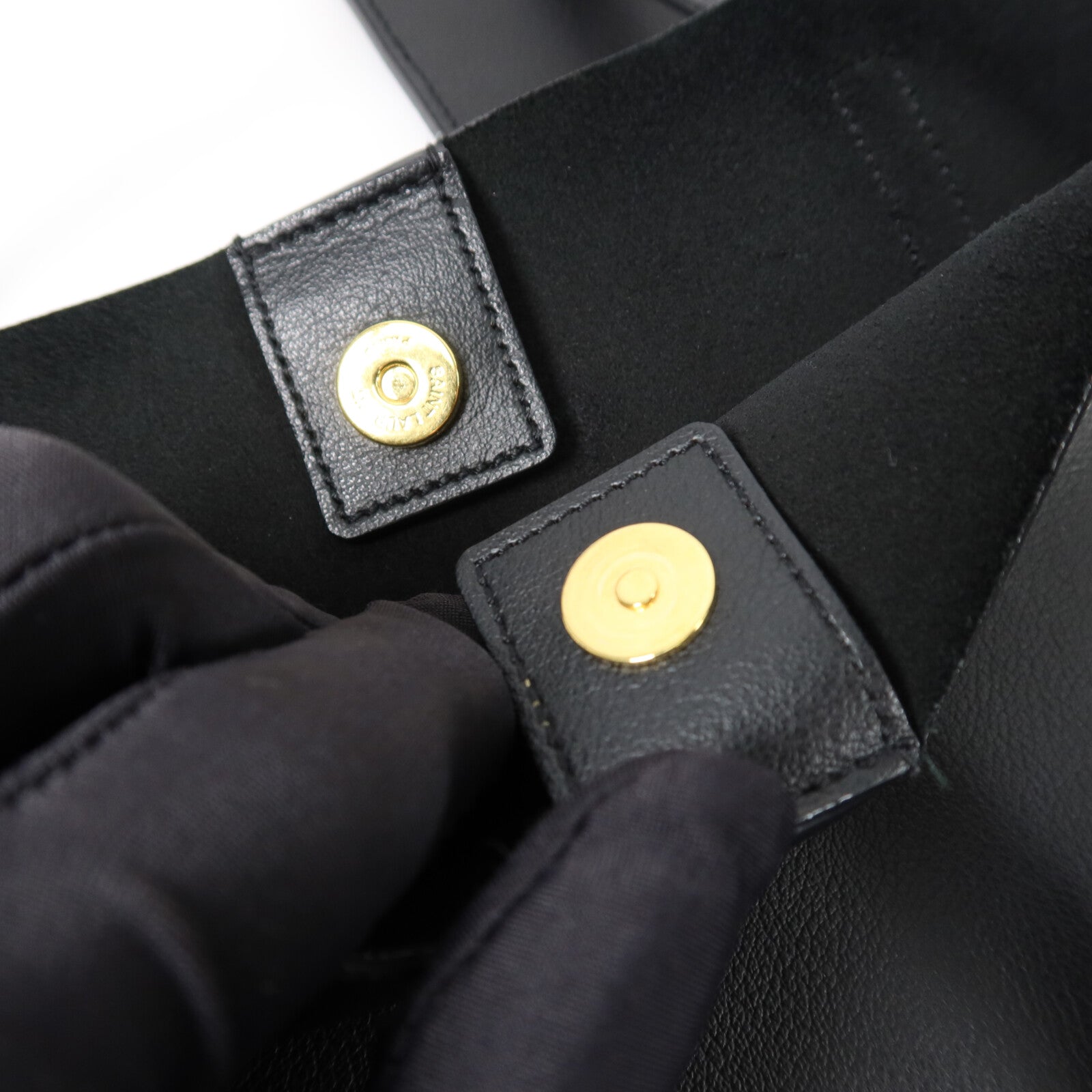 YVES SAINT LAURENT 牛皮皮革Tote Bag手挽袋