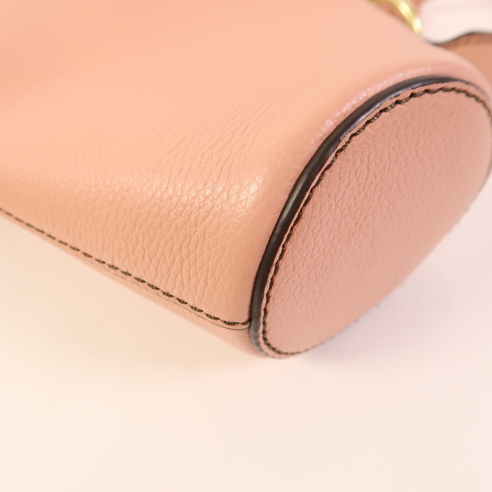 Chloe 牛皮皮革2 Way Shoulder金扣手挽肩背兩用袋