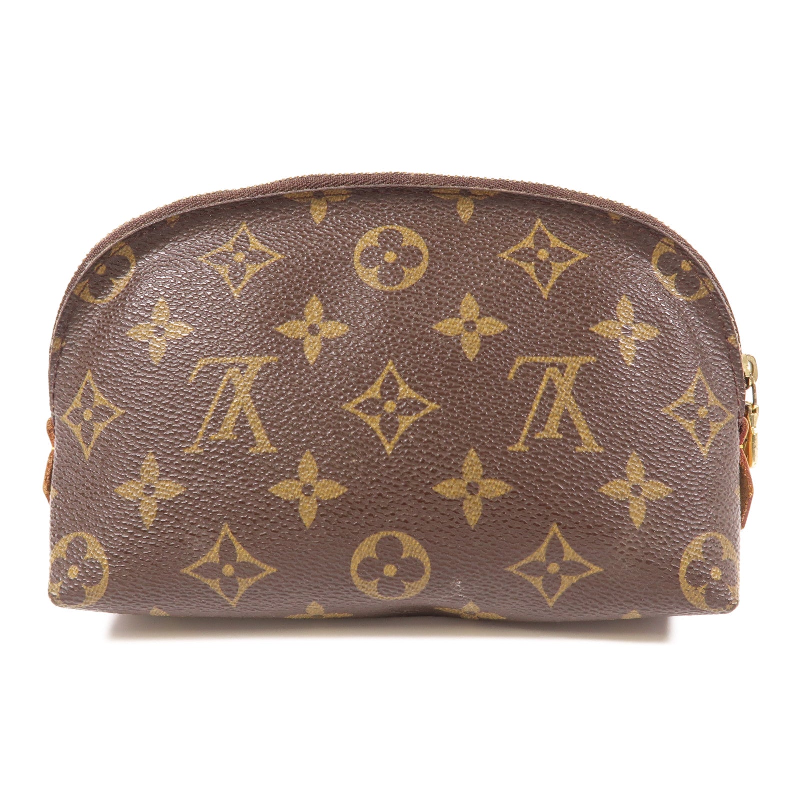 LOUIS VUITTON Monogram Cosmetic Pouch手拿包棕色