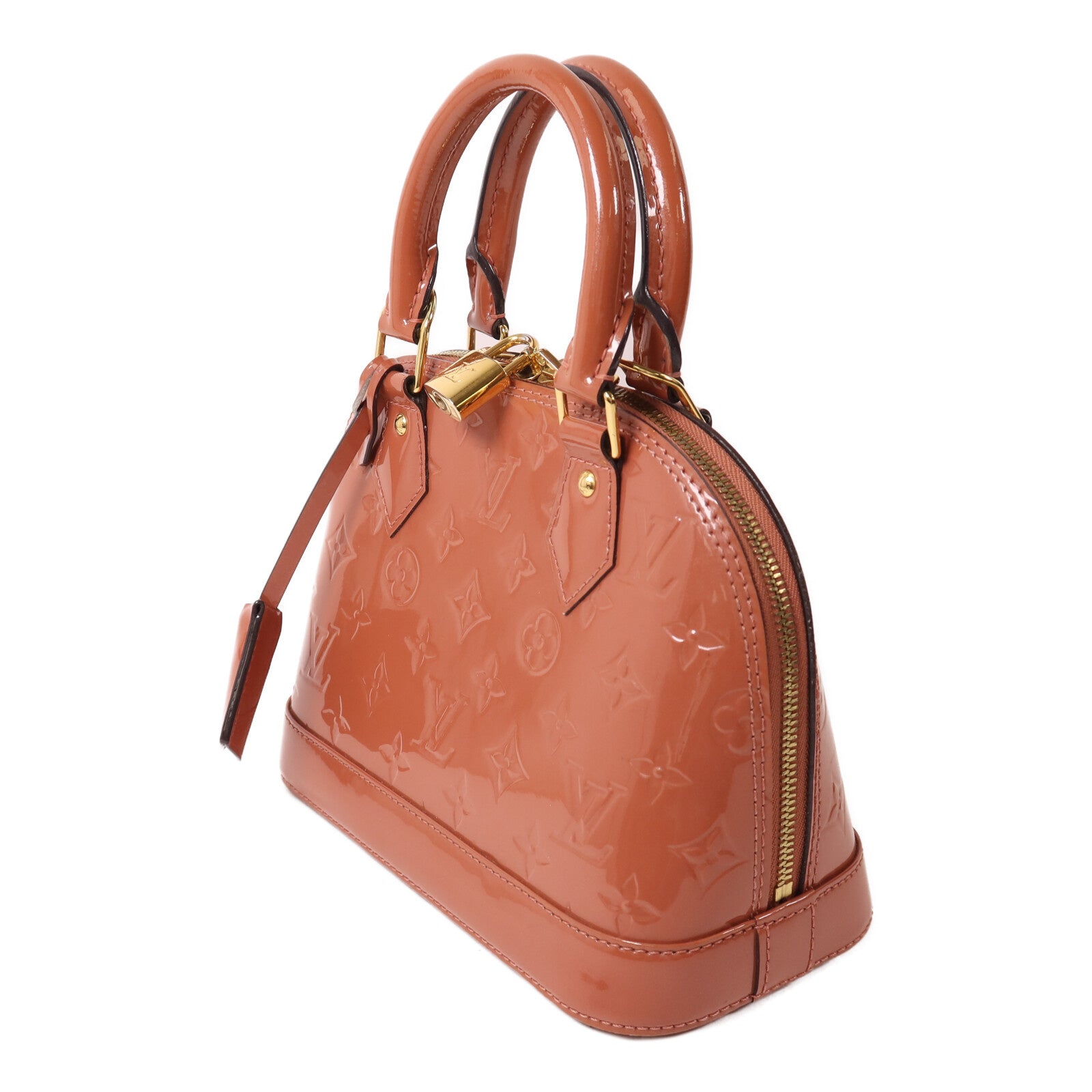 LOUIS VUITTON Monogram Vernis Alma BB手挽肩背兩用袋