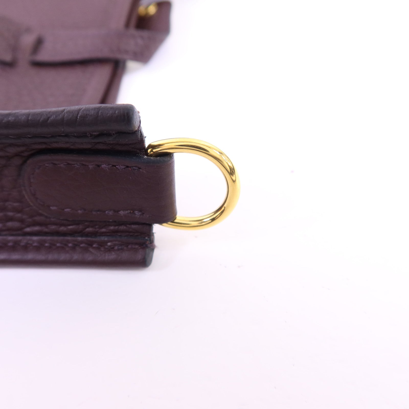 HERMES Clemence皮革Evelyne TPM金扣肩背袋