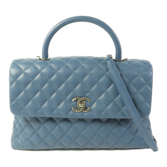 CHANEL【激減優惠】 牛皮皮革Coco Handle Medium鏈帶手挽肩背兩用袋