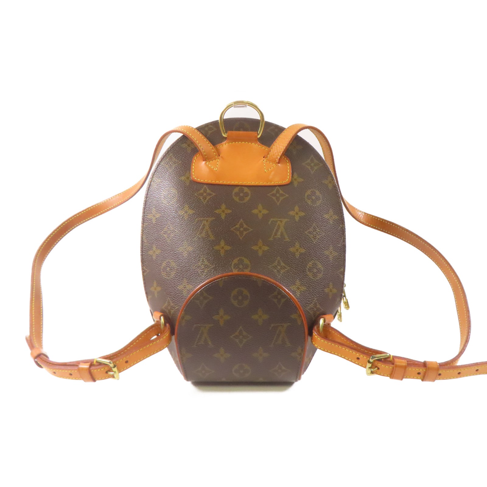 LOUIS VUITTON Monogram Ellipse Sac A Dos Backpack金扣背包棕色