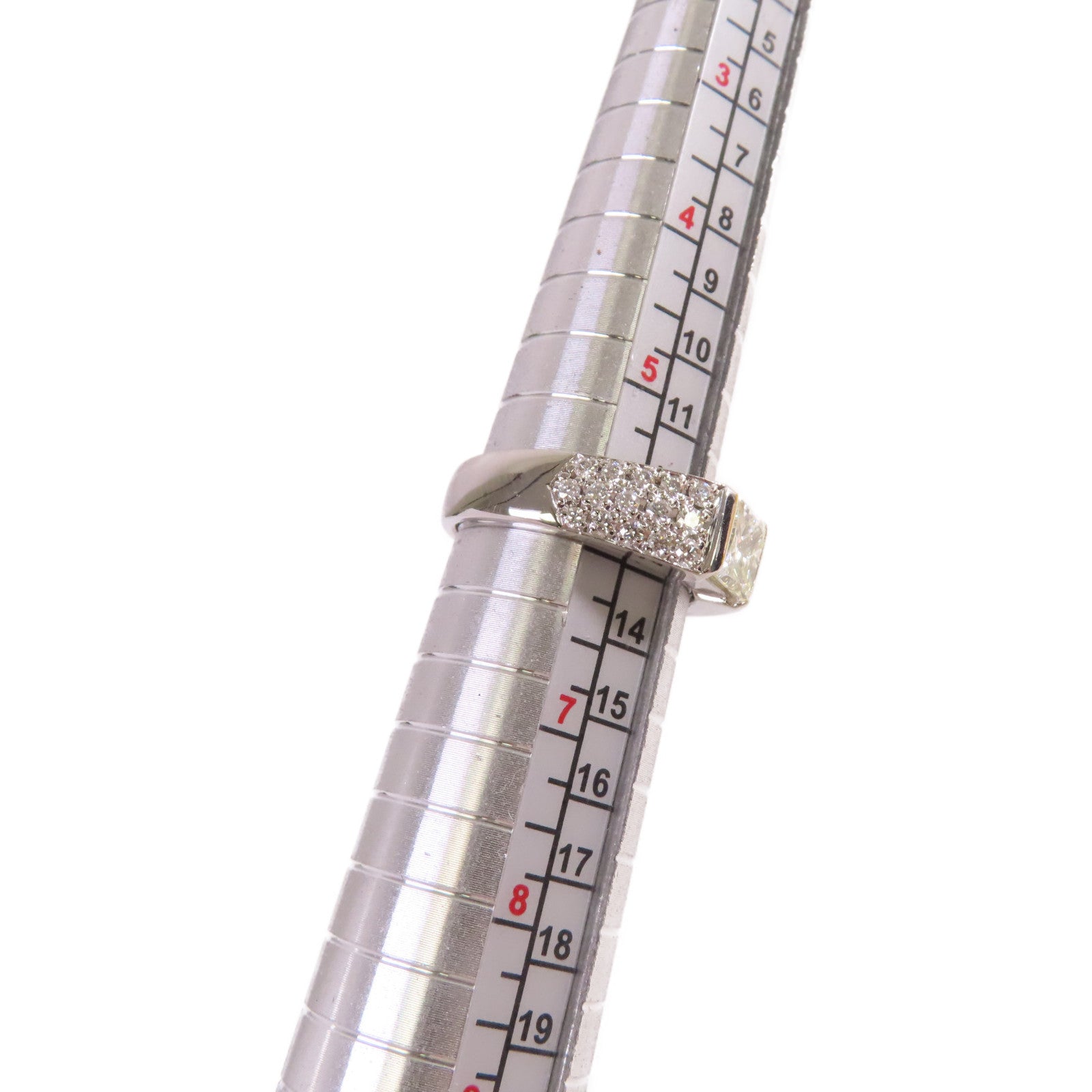 JEWELRY PT900鉑金/1.005ct鑽石/0.48ct鑽石Diamond Ring戒指US#5.75