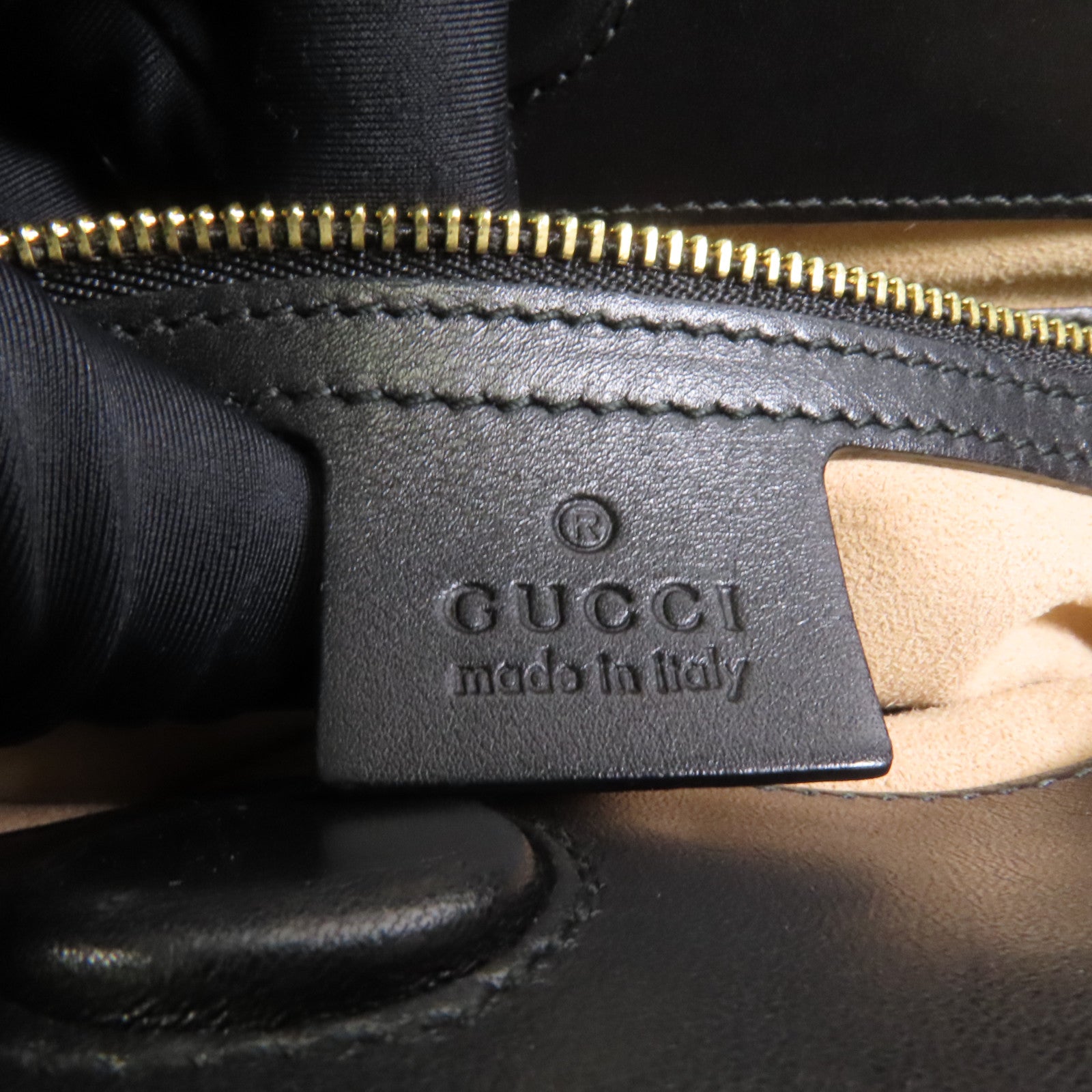 GUCCI 【激減優惠】牛皮皮革Bamboo Top Handle金扣手挽肩背兩用袋