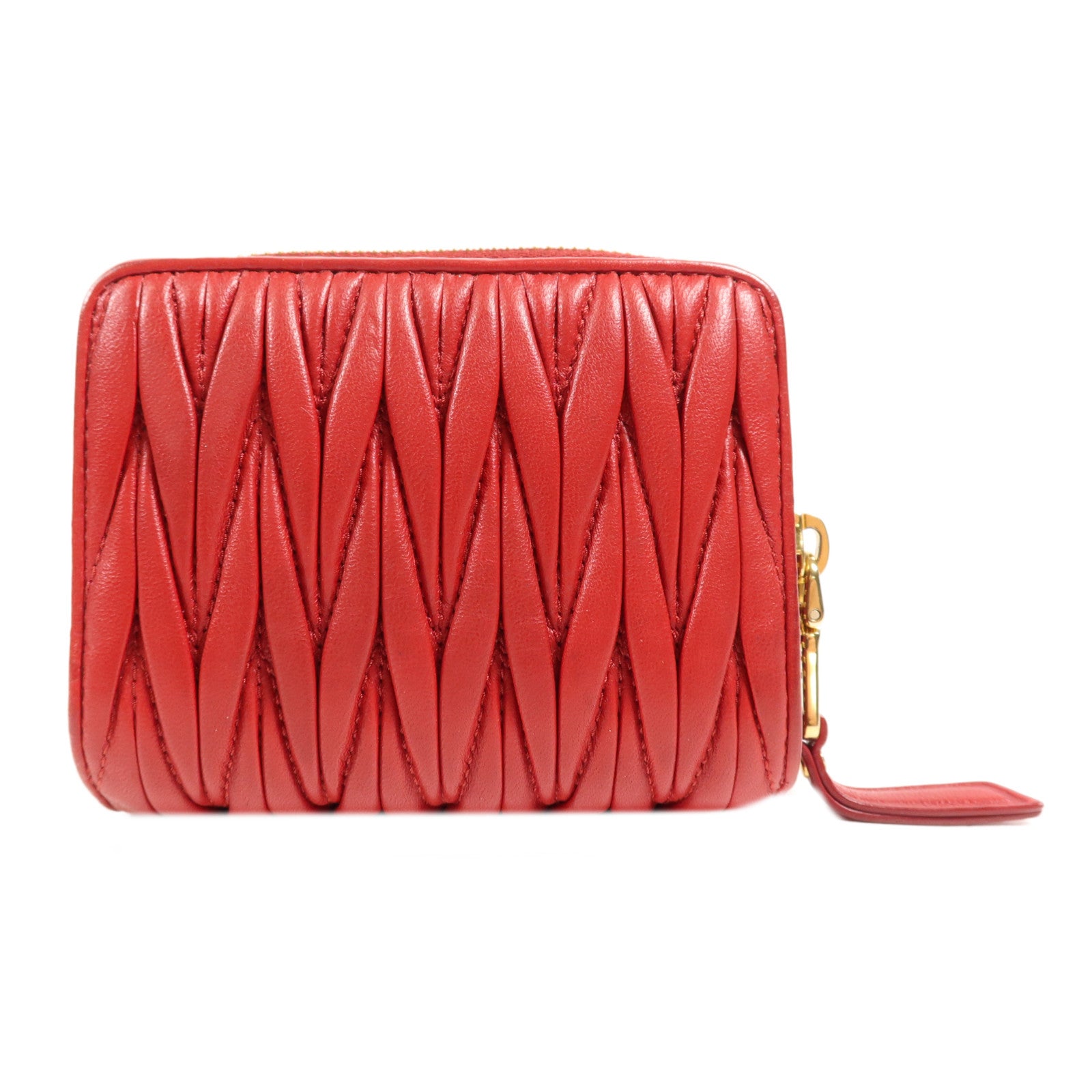 Miu Miu 羊皮皮革Wallet金扣錢包