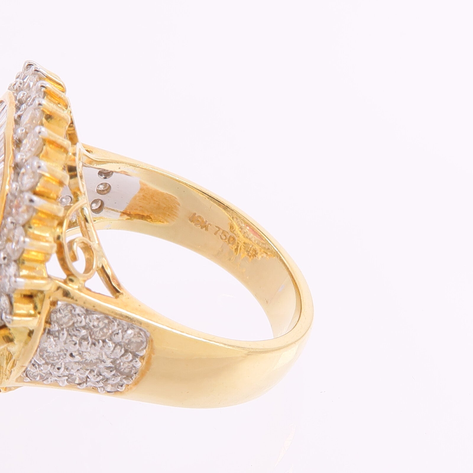 JEWELRY 18K黃金/白金Tourmaline Diamond Ring電氣石/鑽石戒指