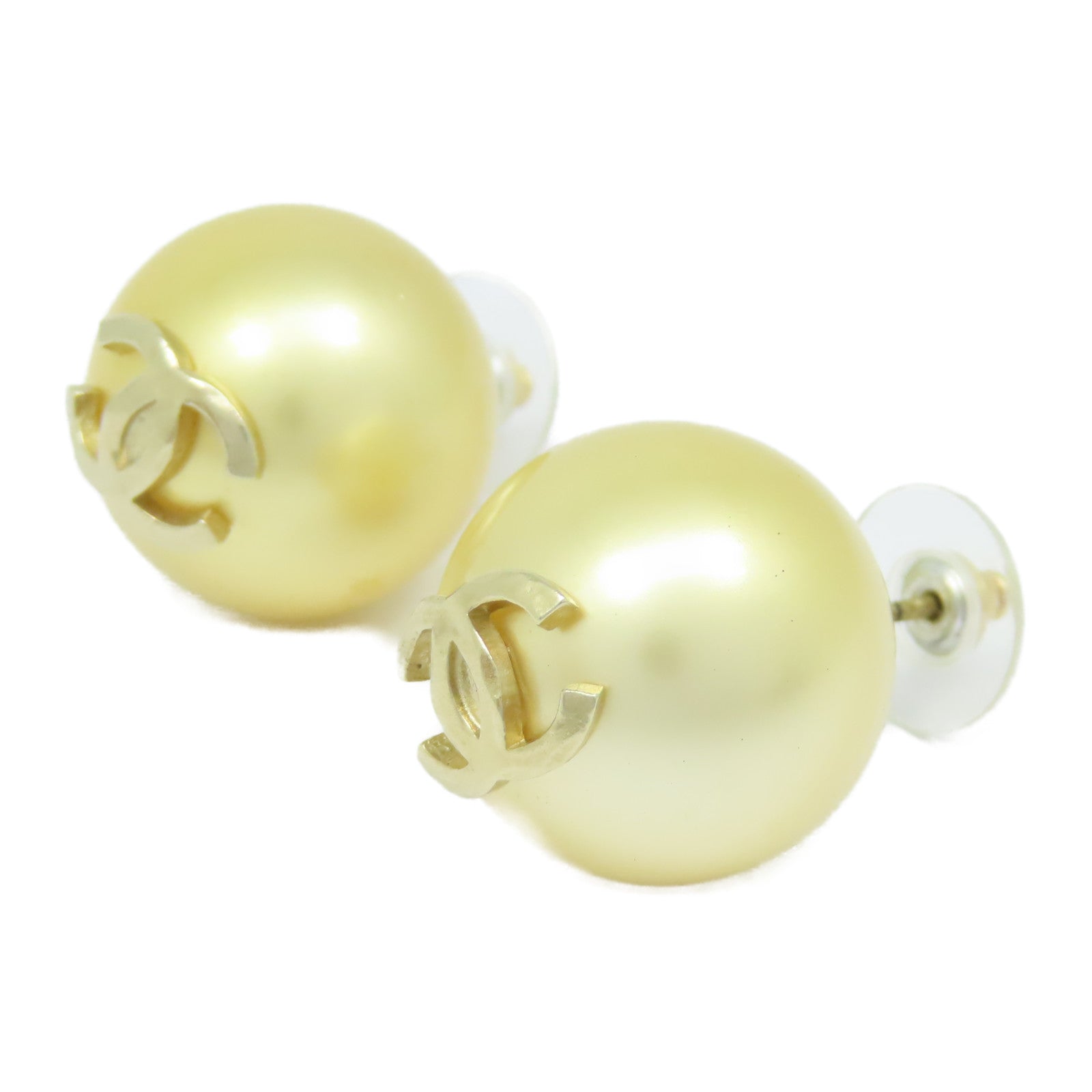 CHANEL 【激減優惠】仿珍珠Earrings耳環金色