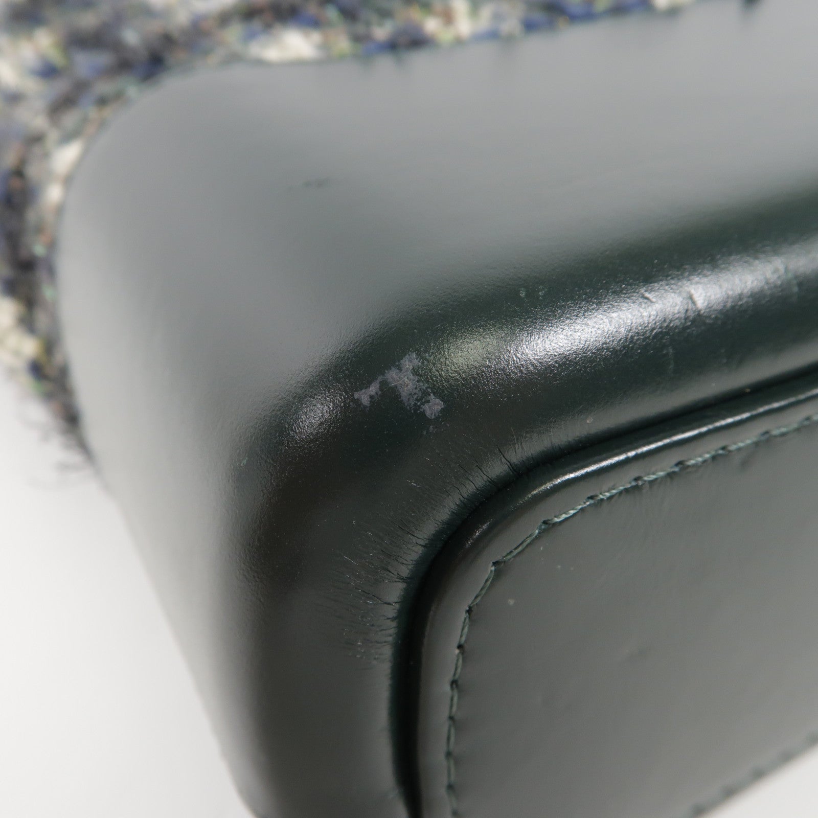 CHANEL 斜紋軟呢Gabrielle bag金扣/銀扣鏈帶肩背袋