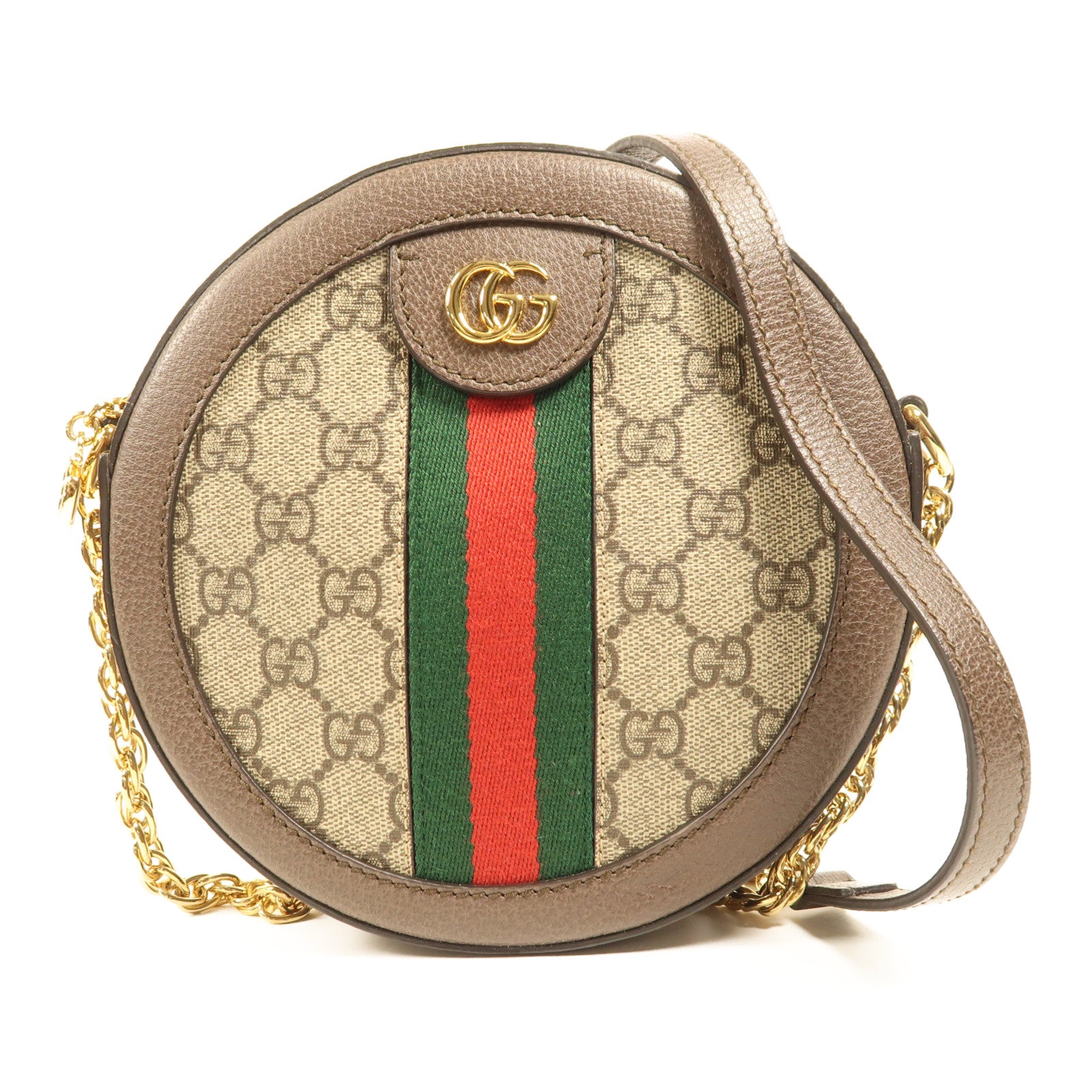 GUCCI 塗層帆布Ophidia Mini GG金扣肩背袋