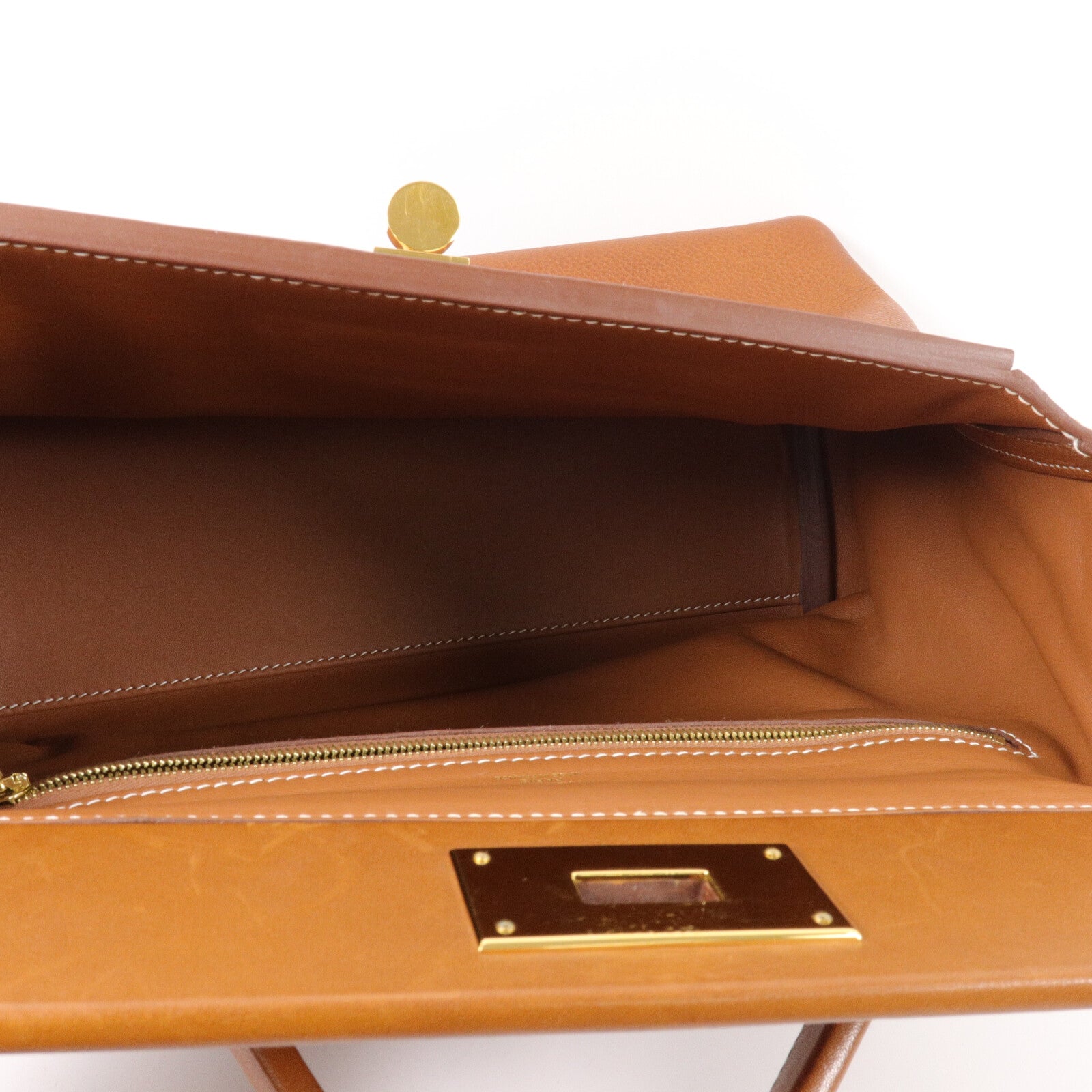 HERMES Barenia皮革24/24 29cm手挽肩背兩用袋Gold