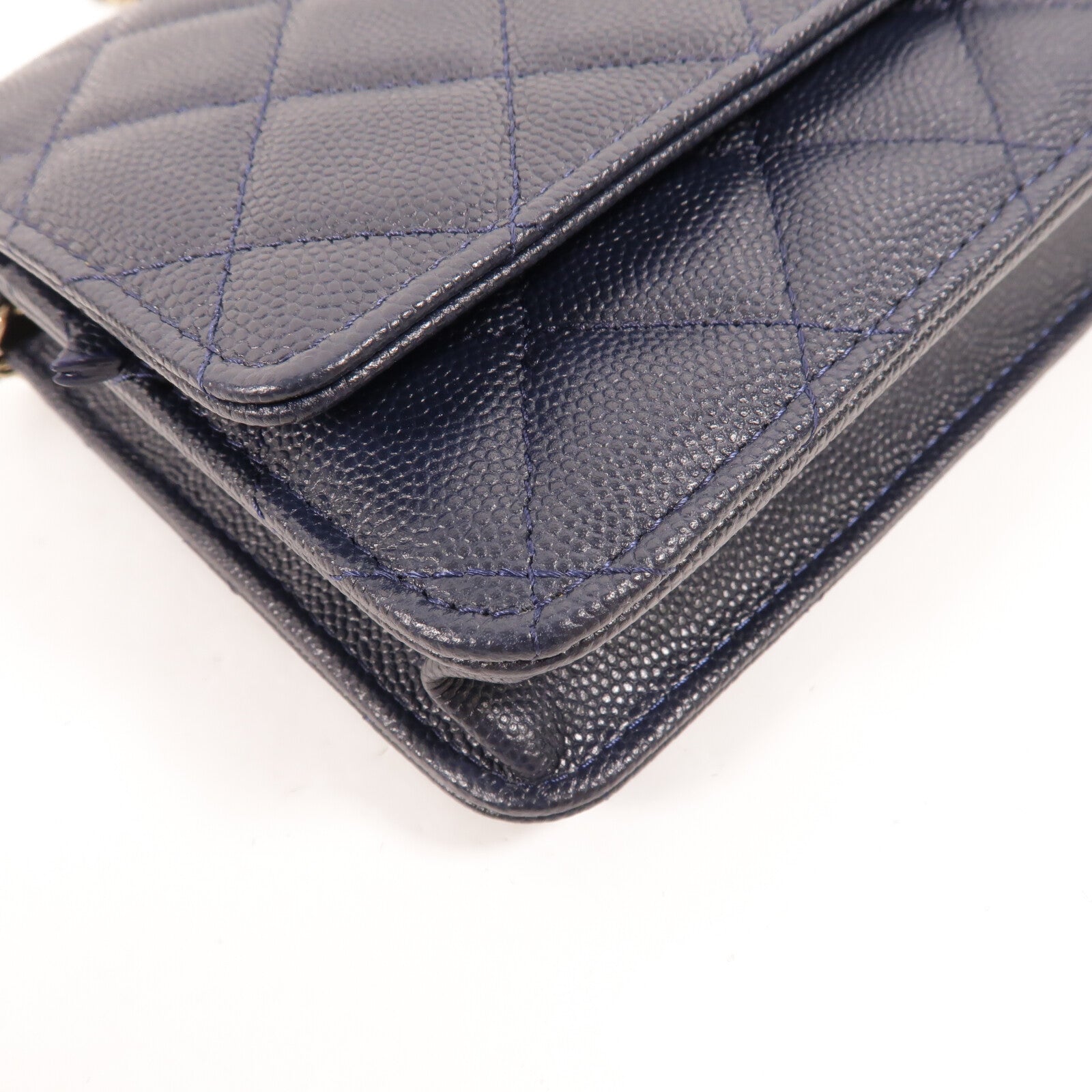 CHANEL 牛皮皮革WOC Wallet On Chain鏈帶肩背袋