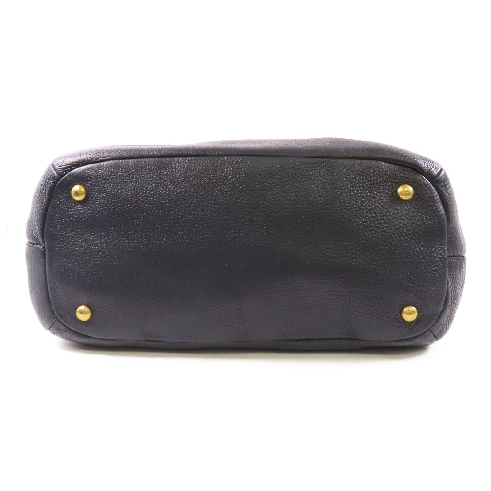 PRADA 牛皮皮革Handbag金扣手挽袋