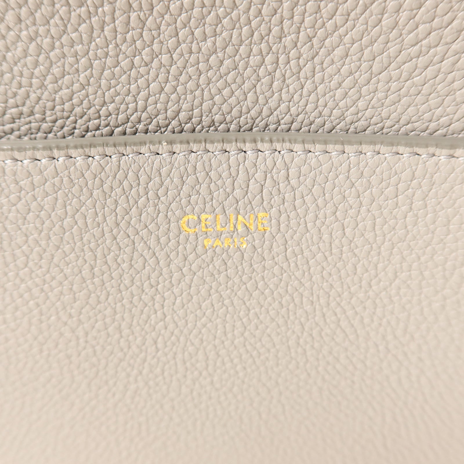 CELINE 牛皮皮革Sangle Bucket金扣肩背袋